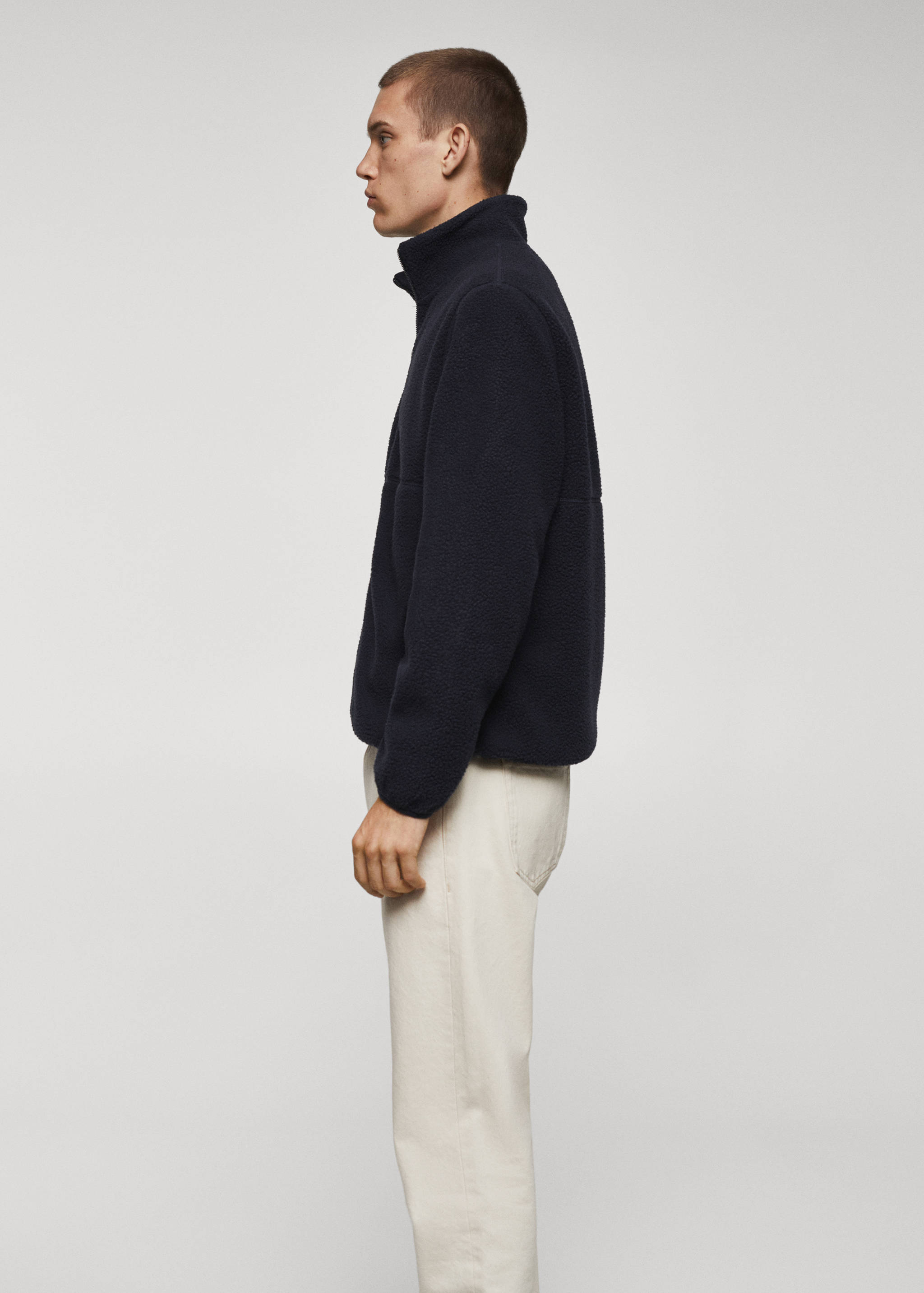 Zip-neck fleece sweatshirt - Details of the article 2