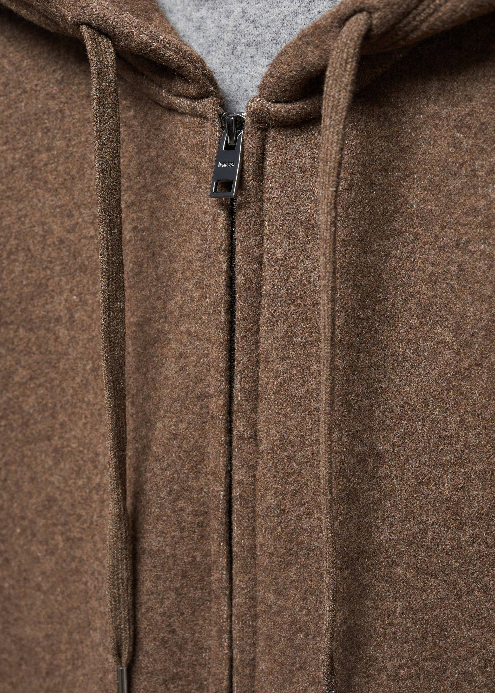 Kapuzensweatshirt aus Wollgemisch - Detail des Artikels 8
