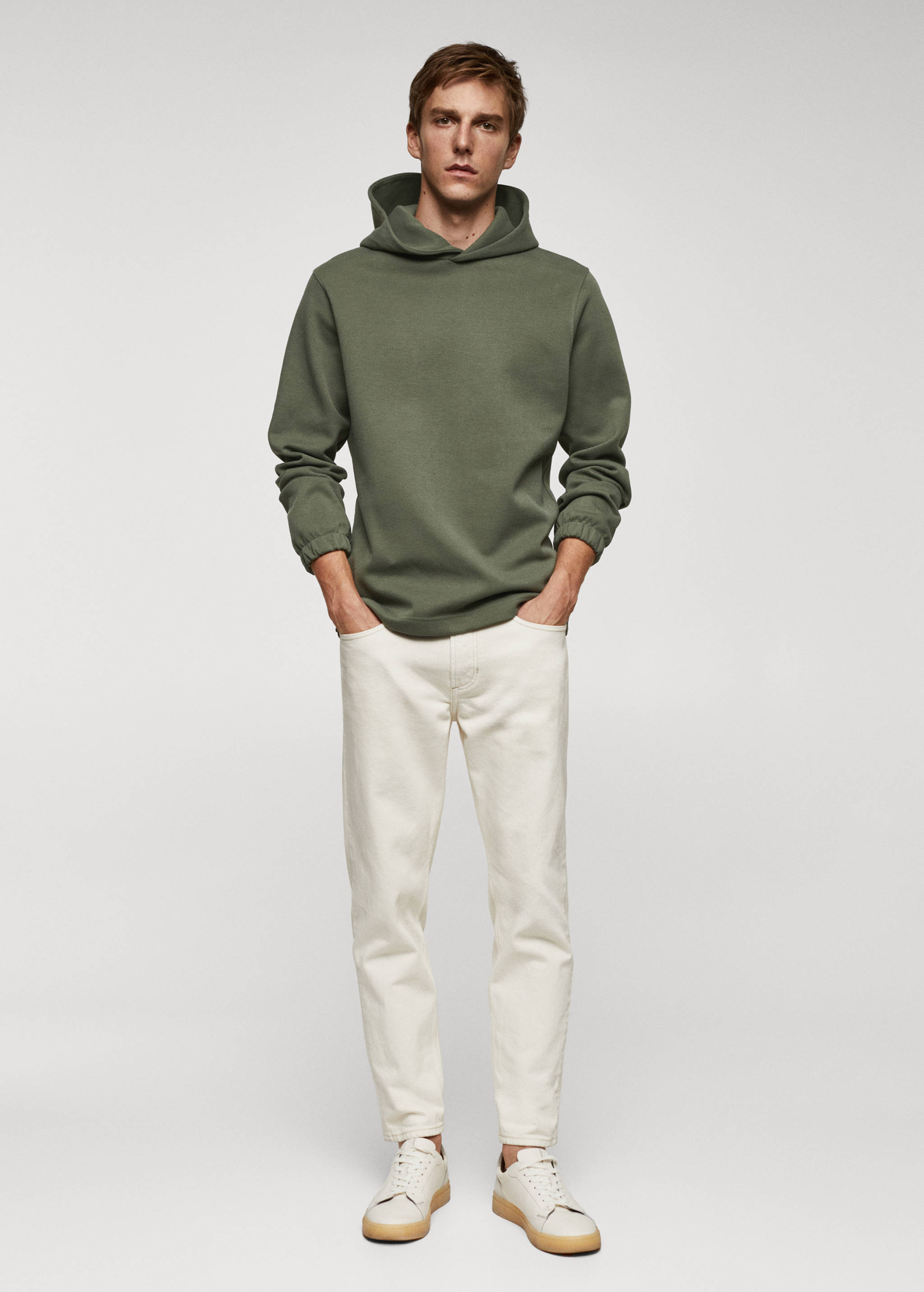 Bluză de corp bumbac cu glugă - Plan general