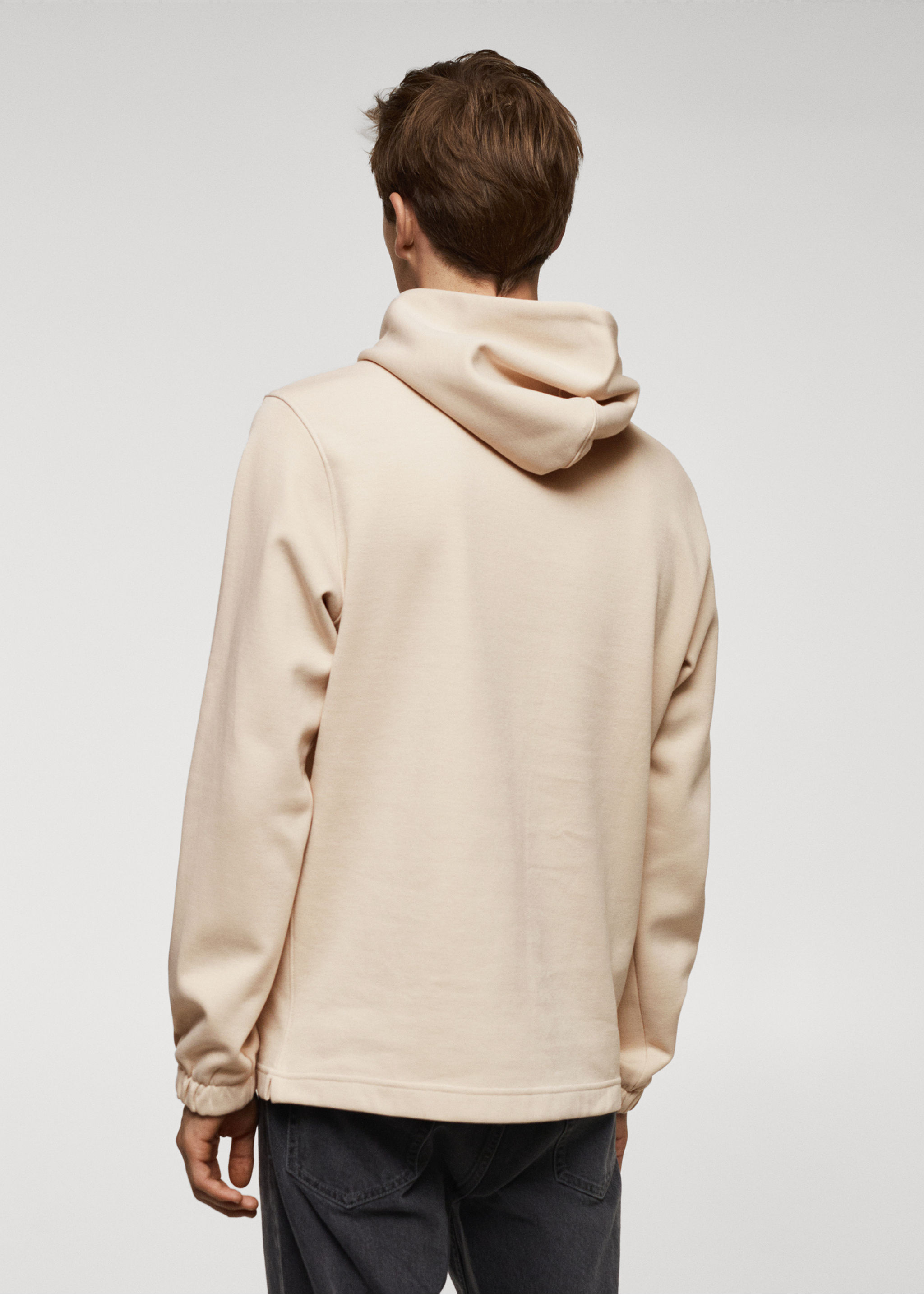 Hoodie cotton sweatshirt - Reverse of the article