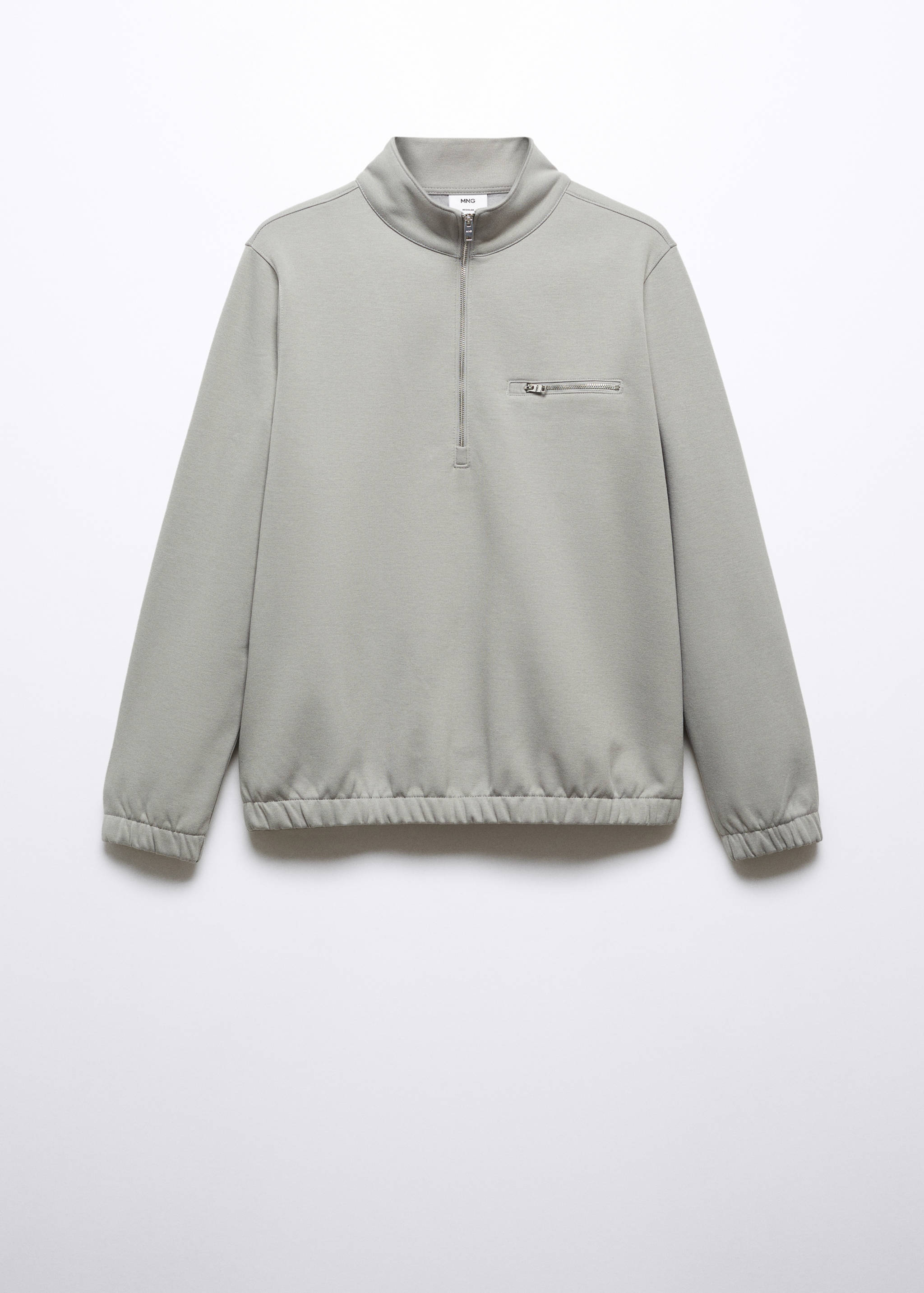 Baumwoll-Sweatshirt mit Zip-Kragen - Artikel ohne Model