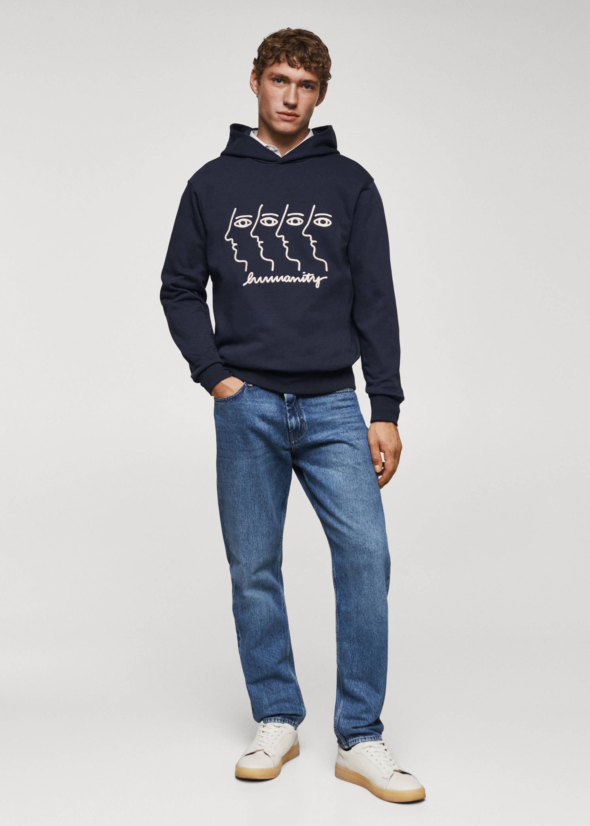 Embroidered hoodie - General plane