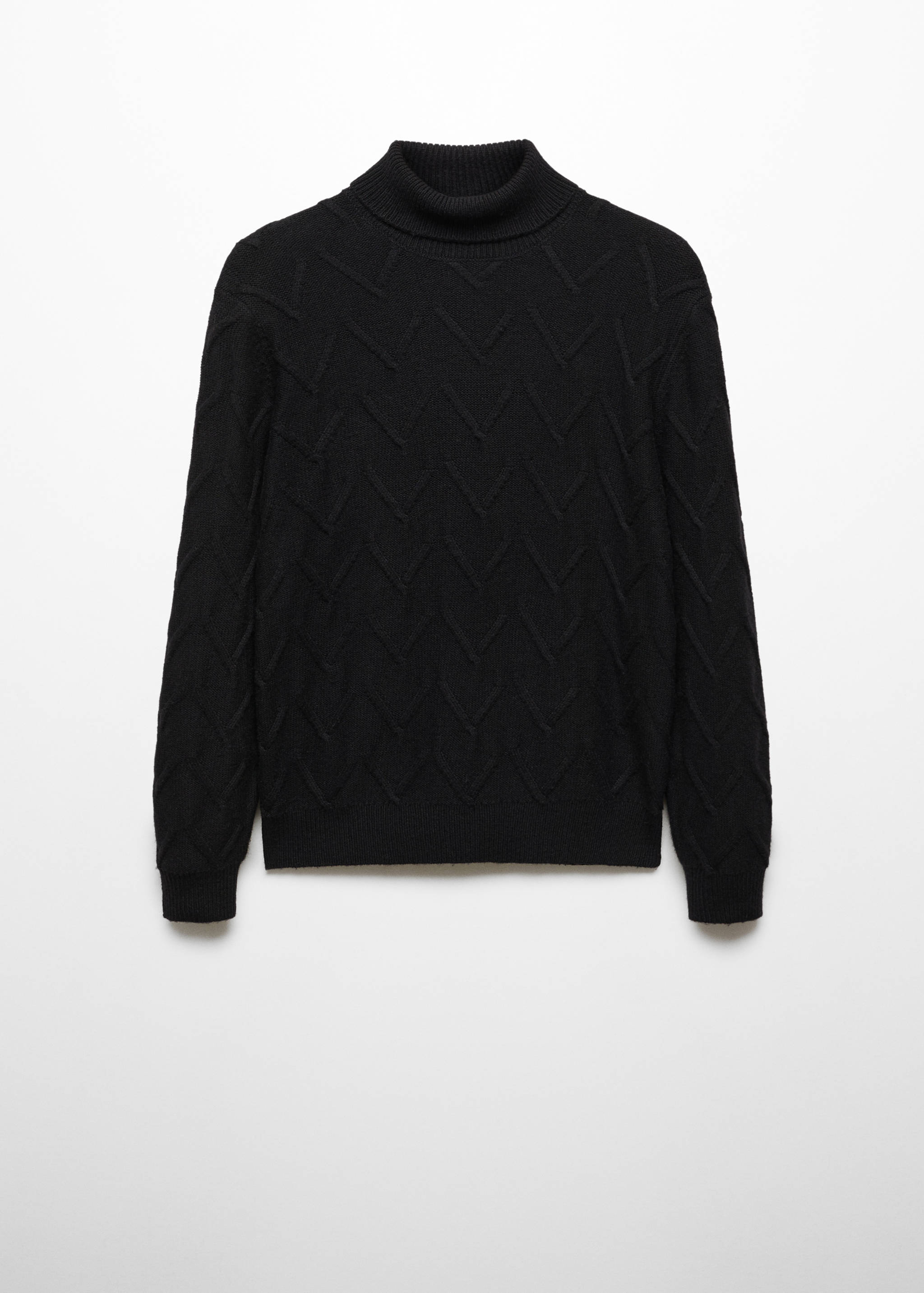 Strukturierter Baumwollpullover - Artikel ohne Model