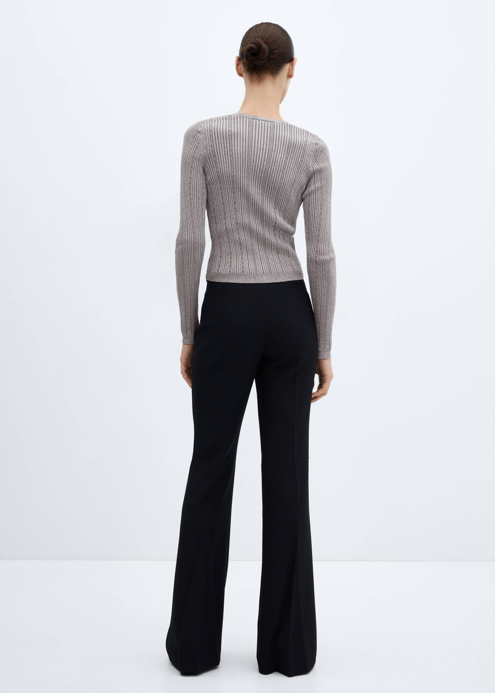 Fine-knit cardigan - Reverse of the article
