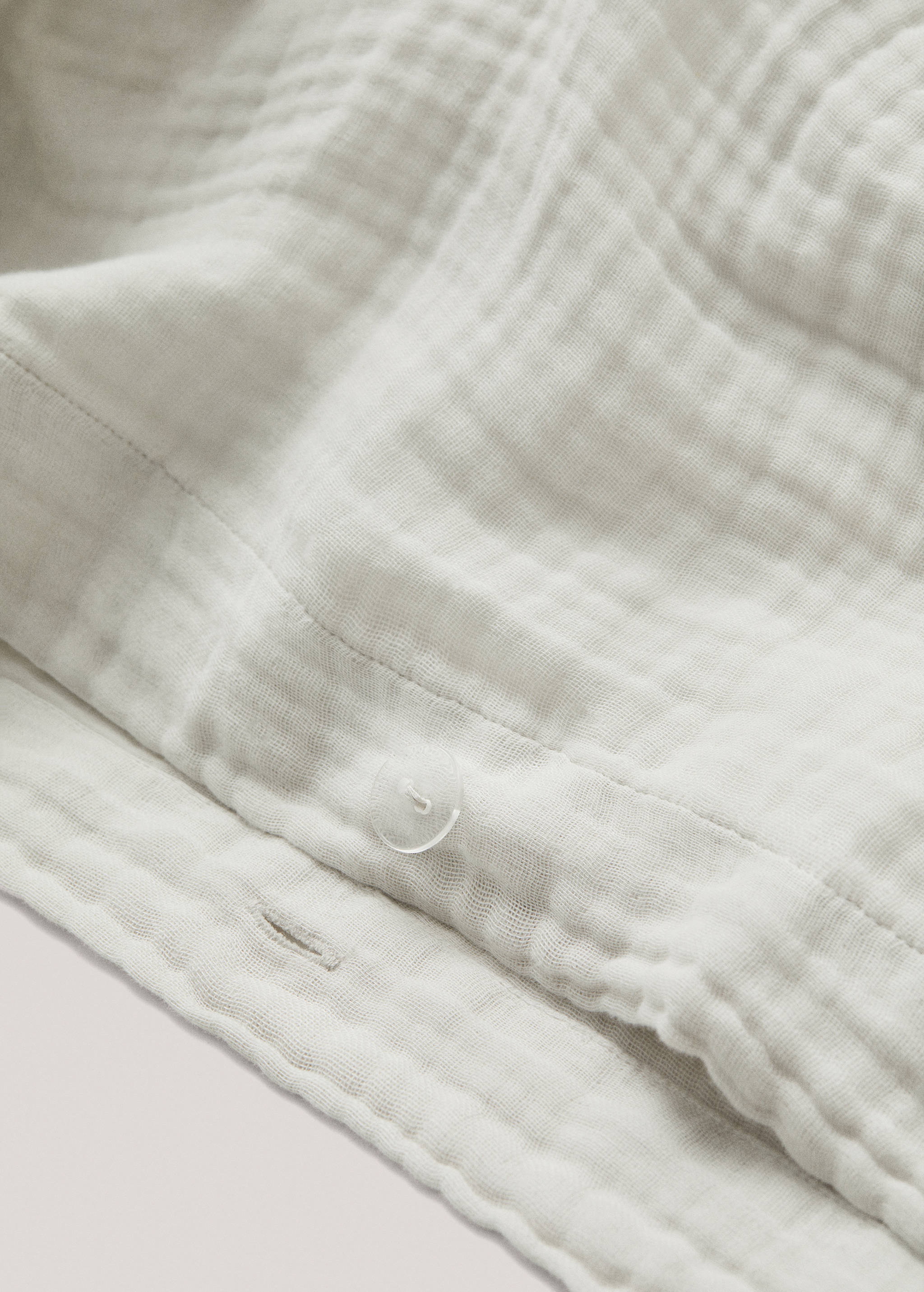 Cotton gauze duvet cover single bed - Details of the article 2