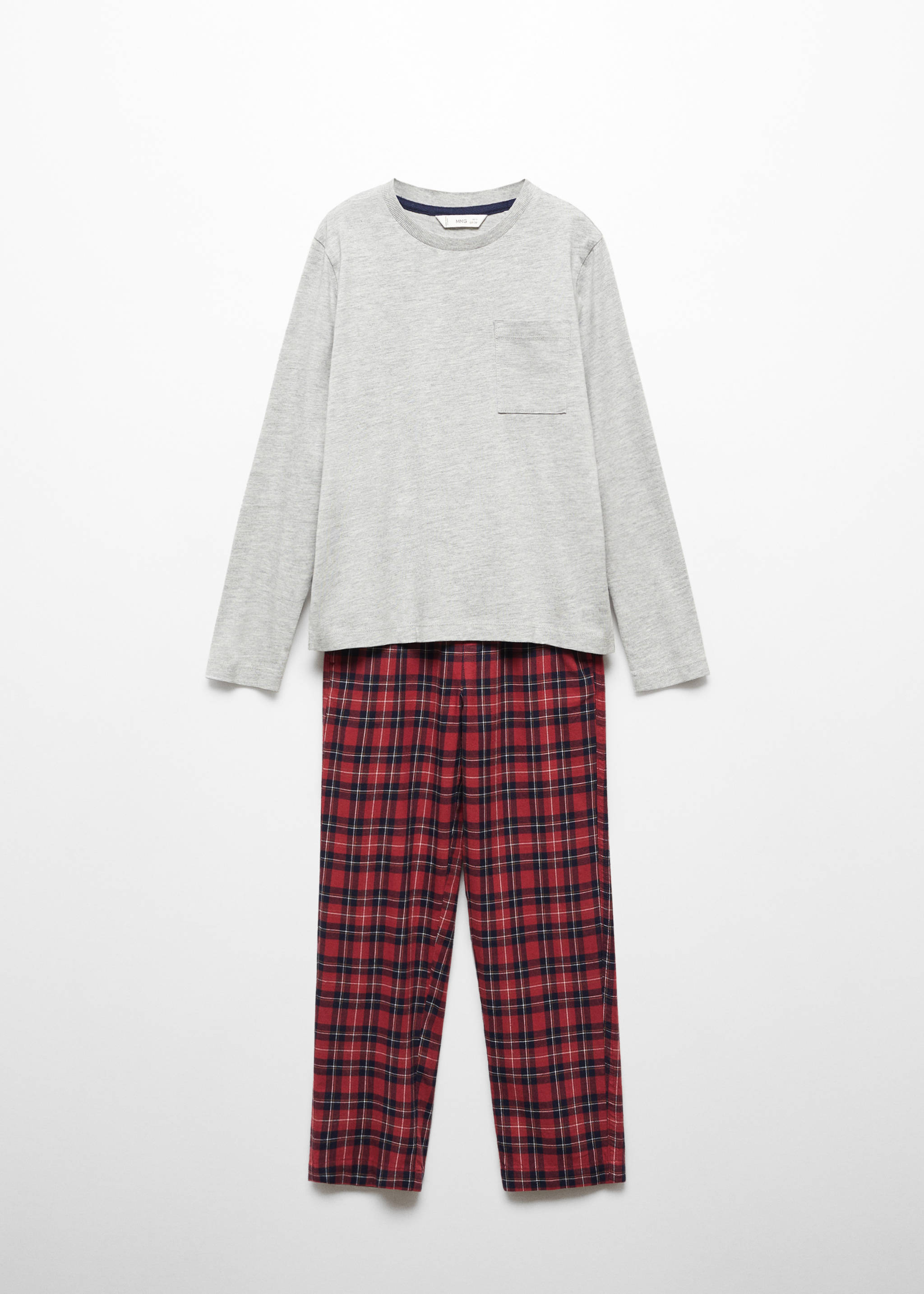 Πιτζάμα δύο τεμάχια μακριά καρό - Προϊόν χωρίς μοντέλο