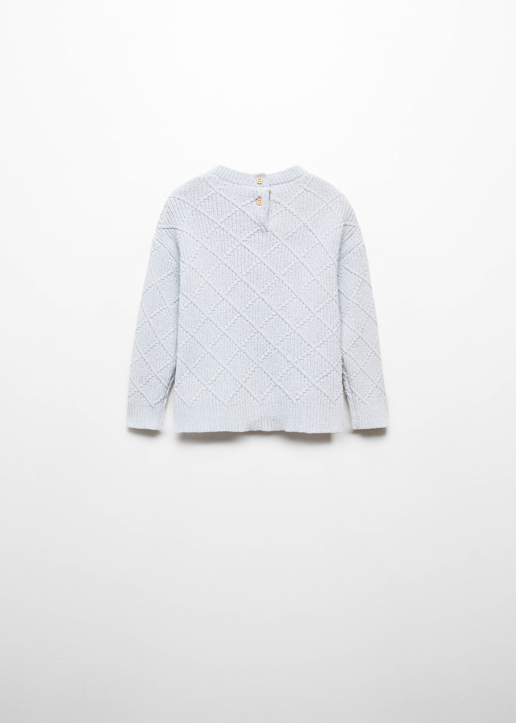 Chenille knit sweater - Reverse of the article