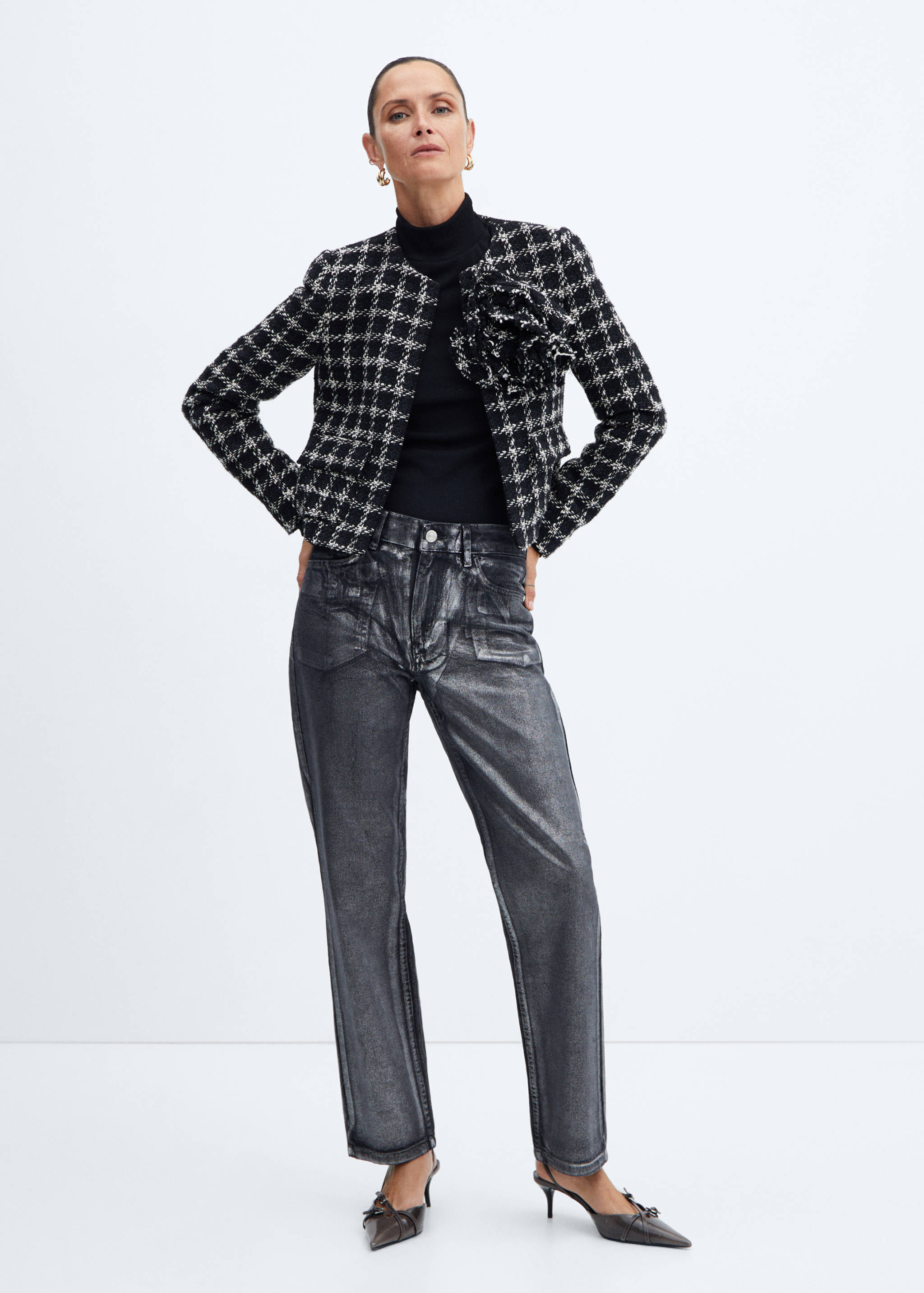 Veste tweed maxifleur - Plan général