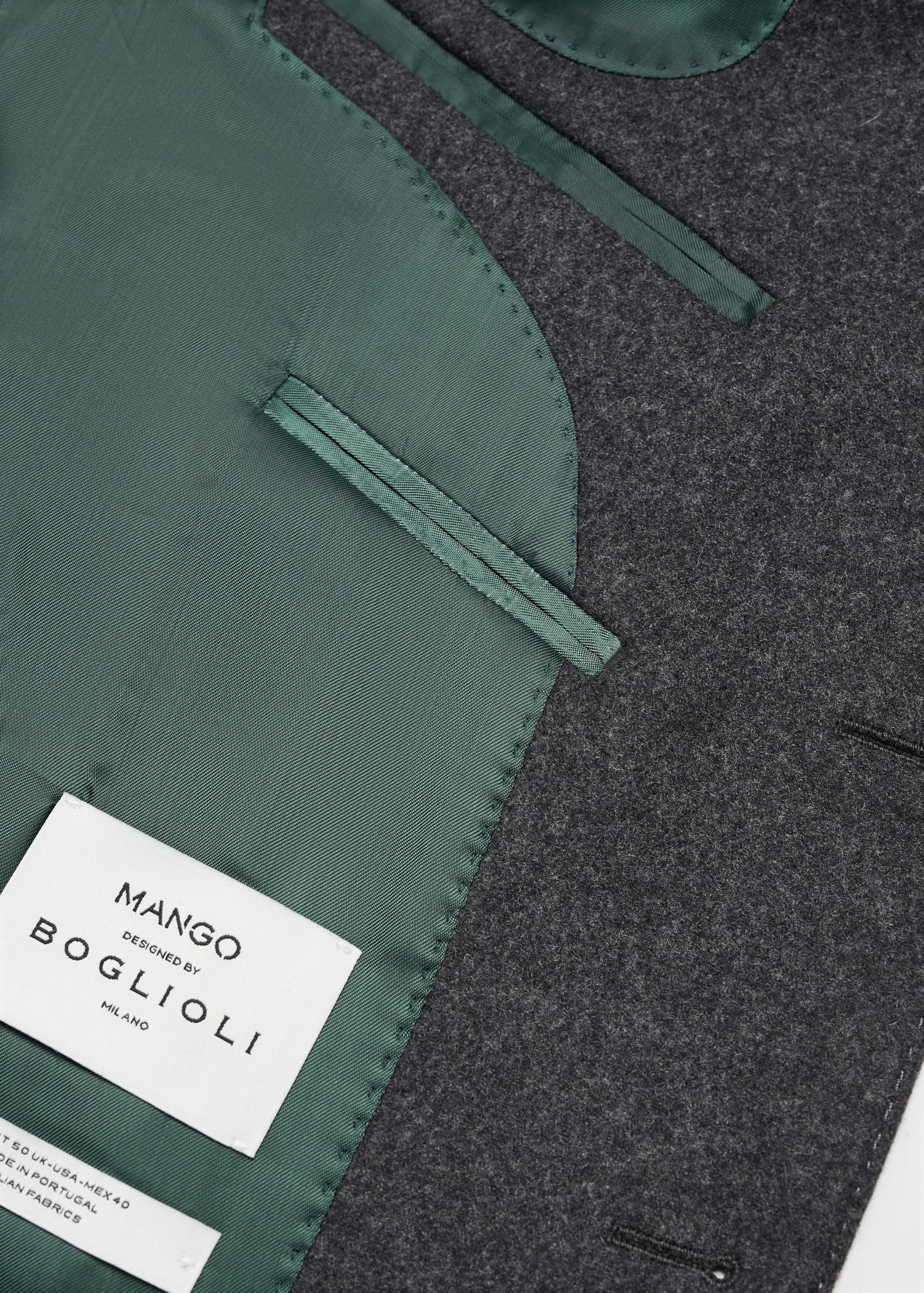 Blazer aus Schurwolle in Melange-Optik - Detail des Artikels 8