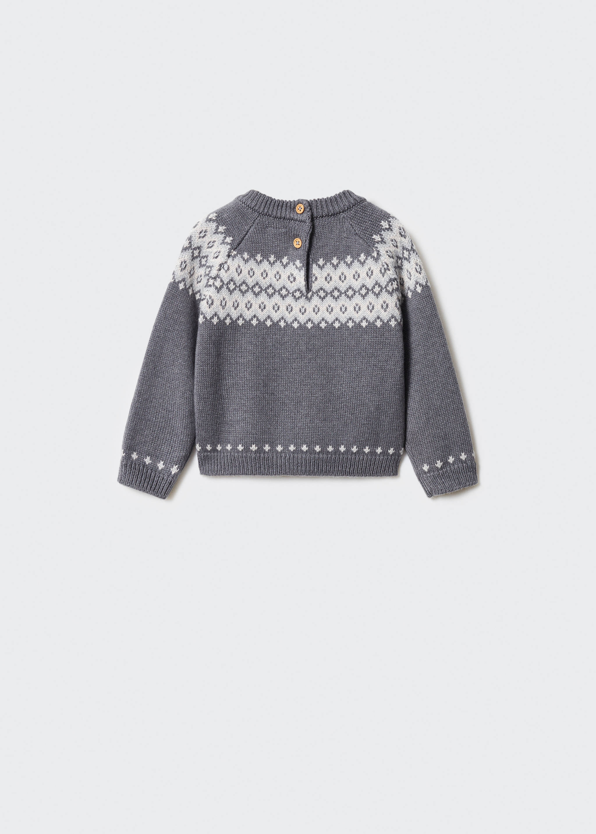 Knit cotton sweater - Reverse of the article