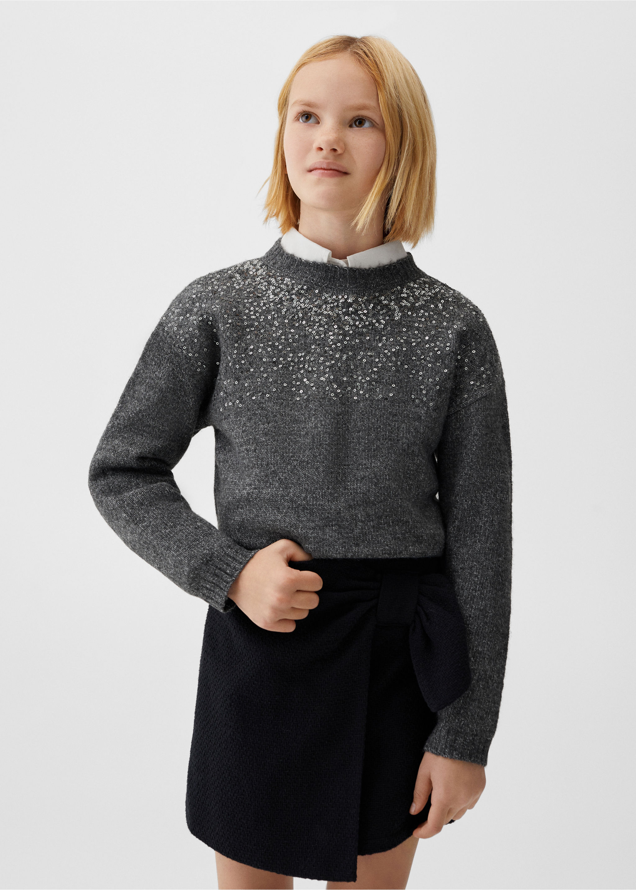 Pull-over maille sequins - Plan moyen