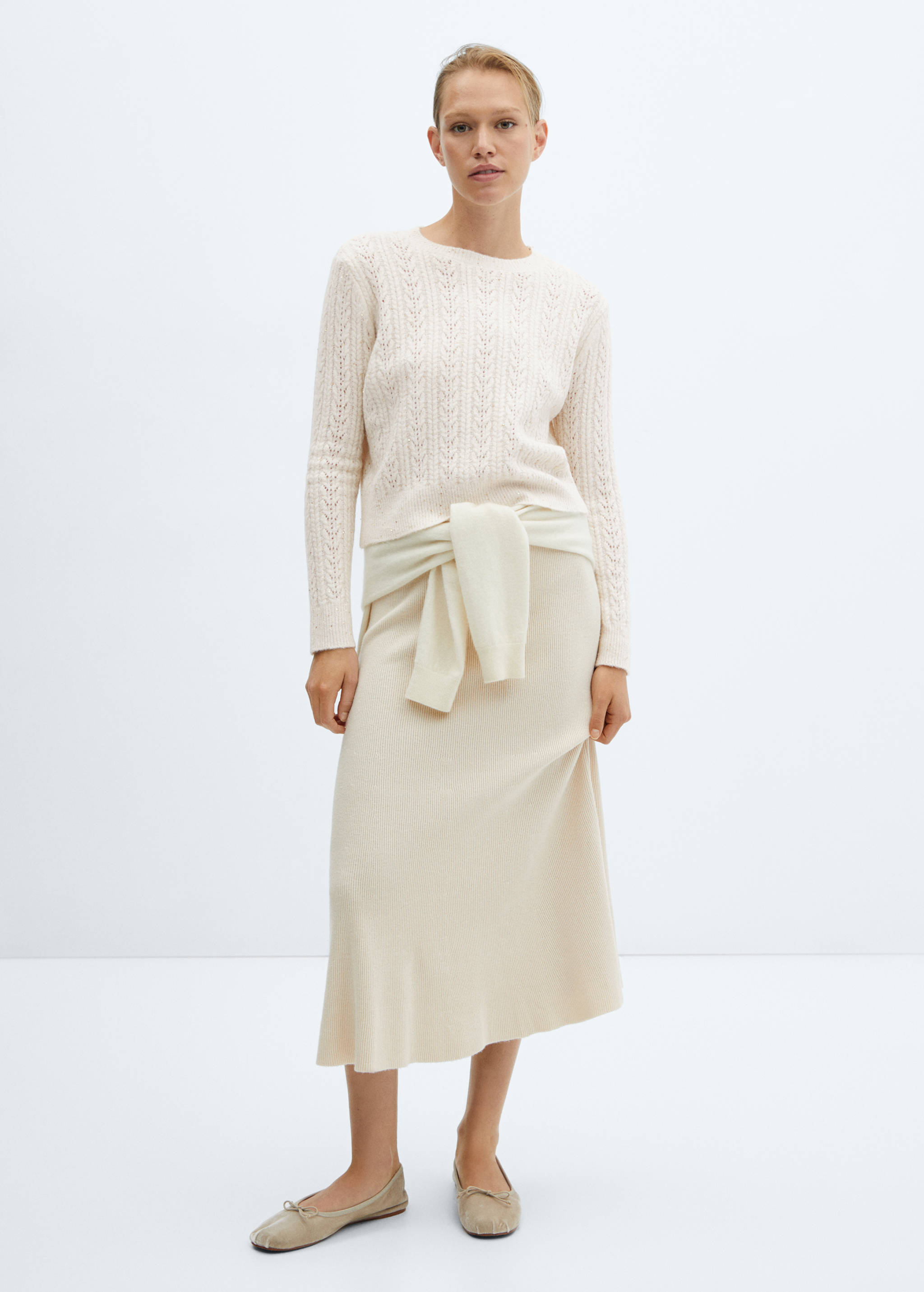 Knit paillette sweater - General plane