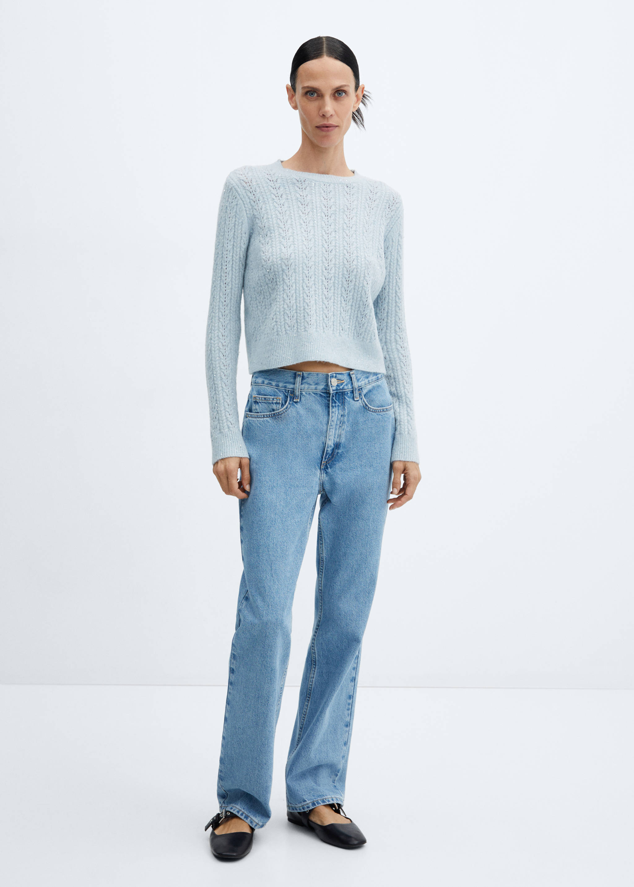 Knit paillette sweater - General plane