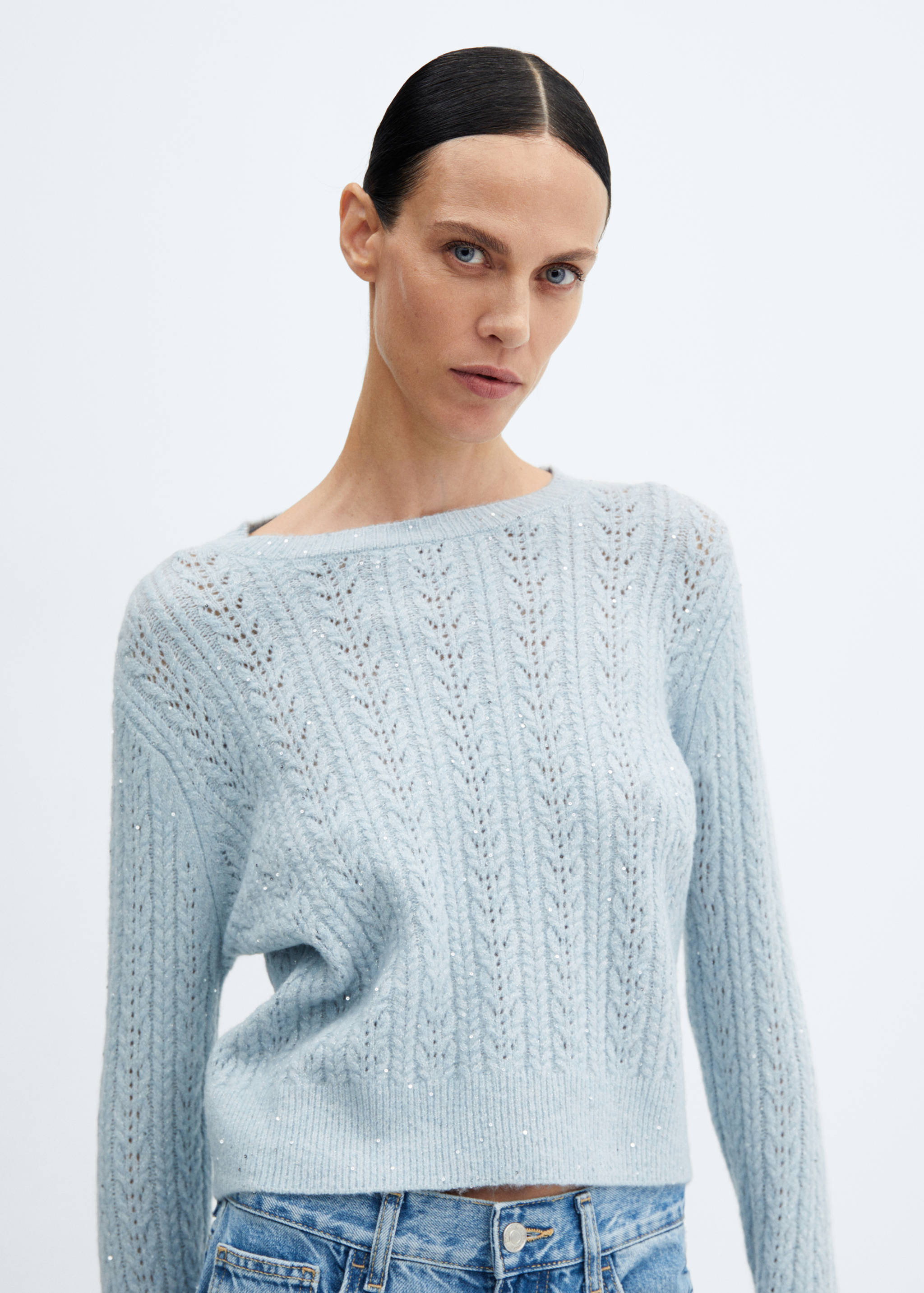 Knit paillette sweater - Details of the article 1