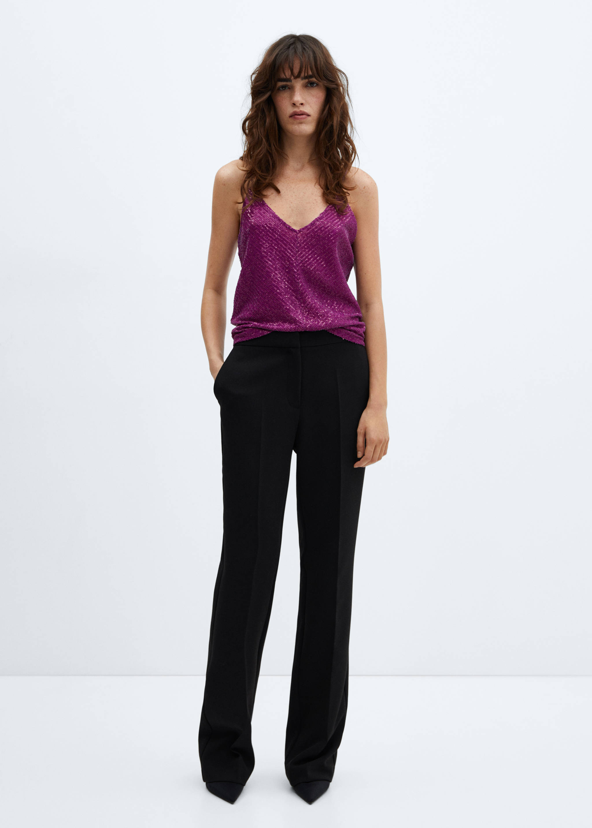 Top bretelles à sequins - Plan général