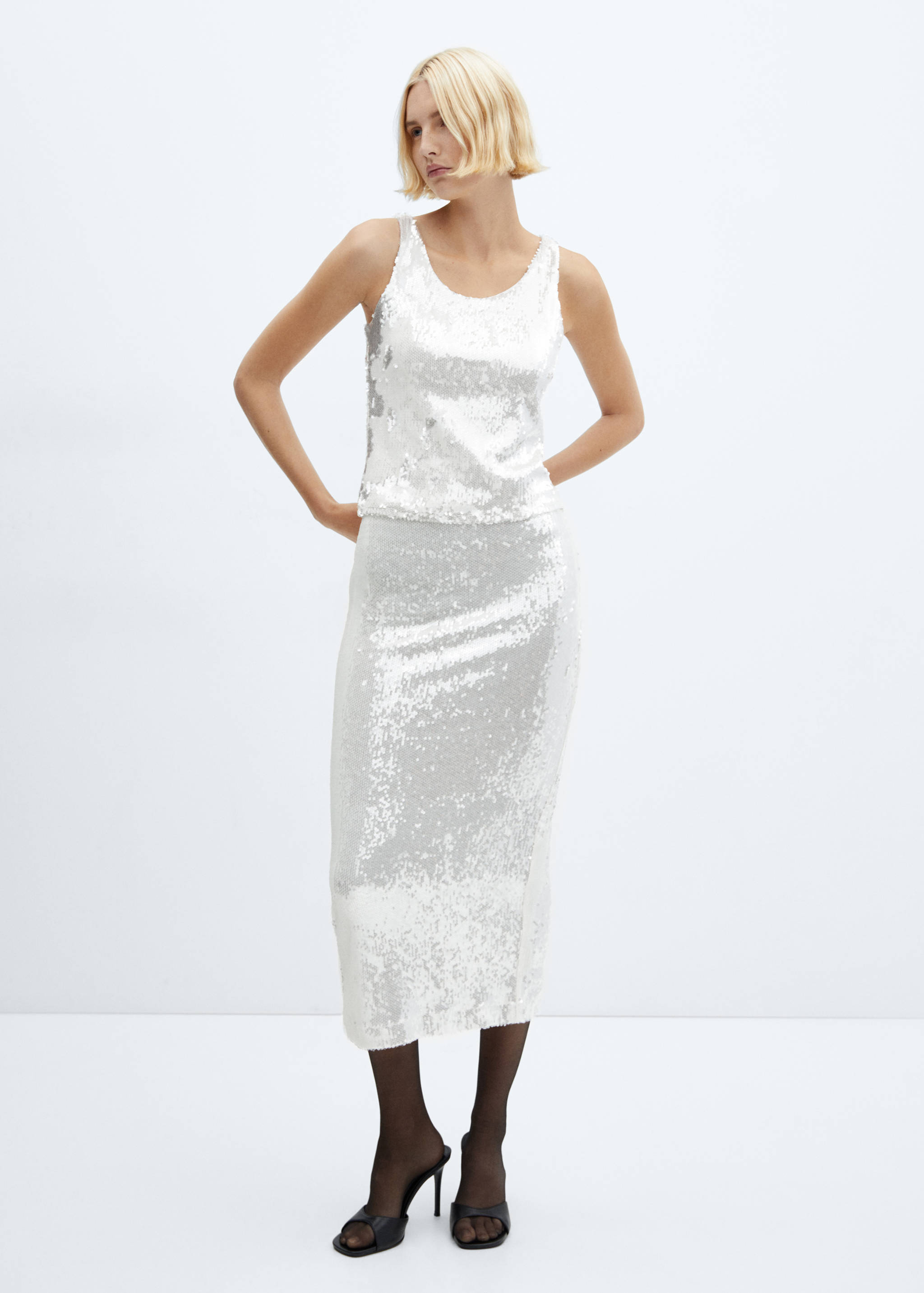 Sequined tank top - General plane