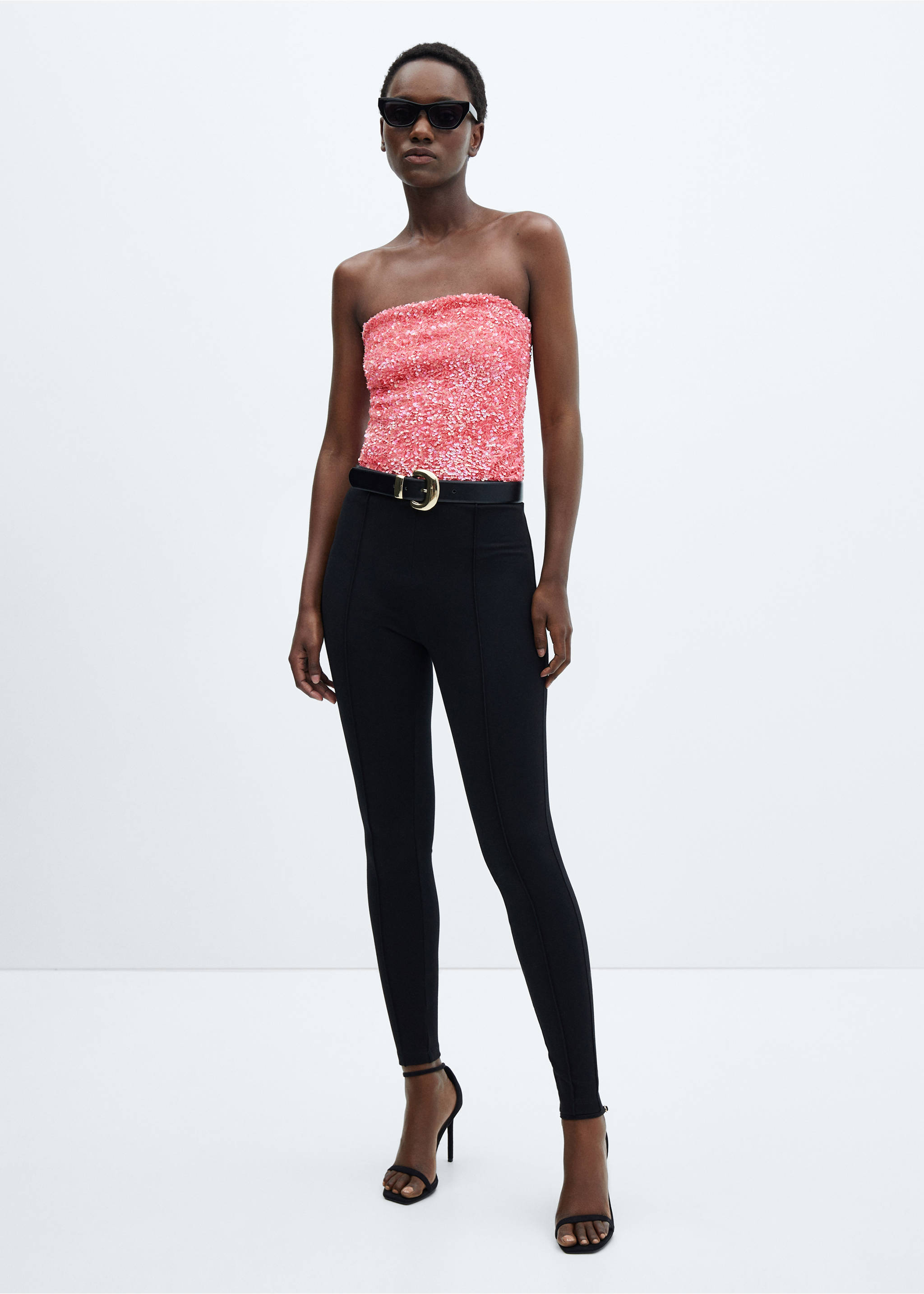 Body paillettes - Plan général, Rose. Ref: 57019108-00.