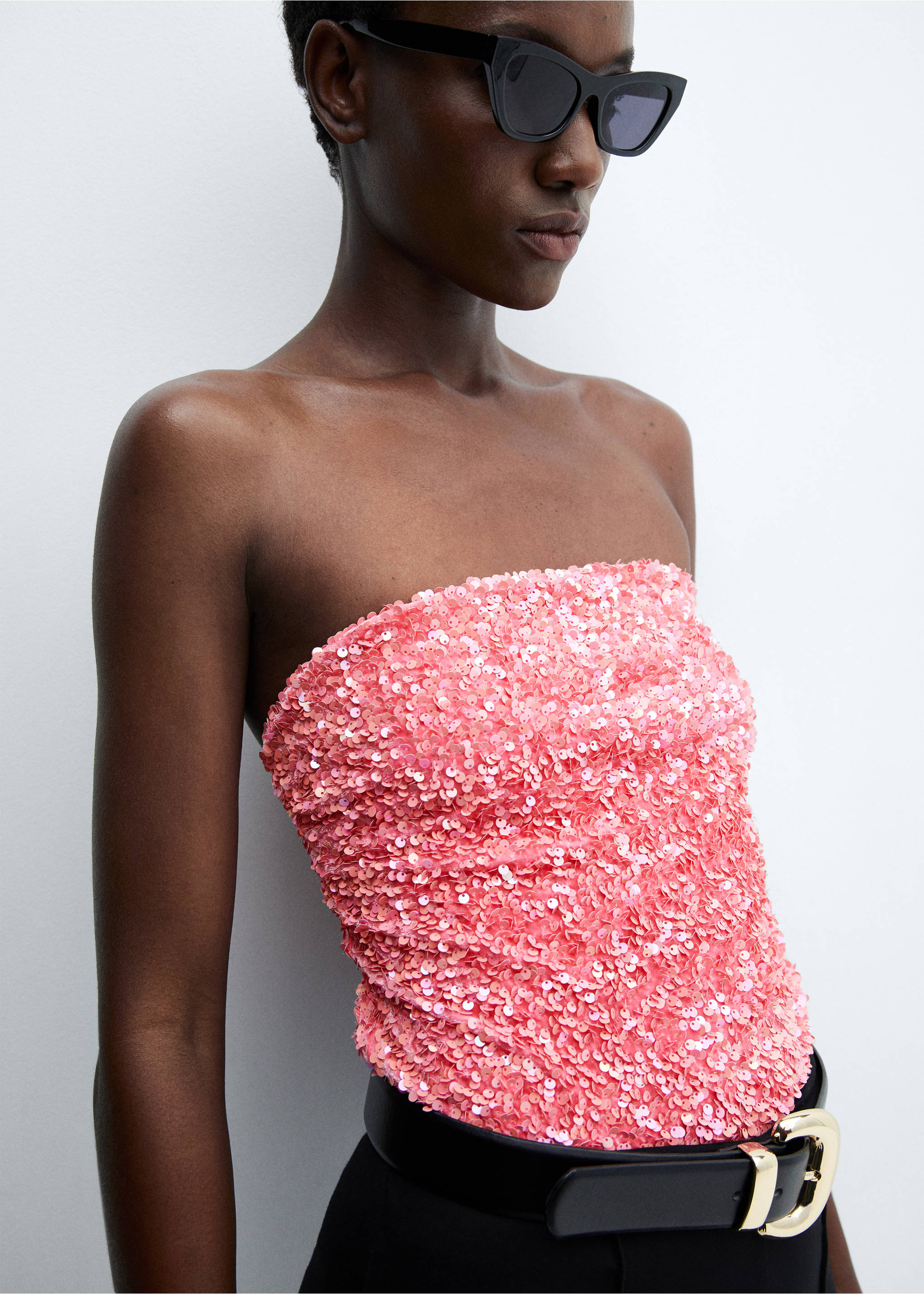 Body paillettes - Détail de l'article 1, Rose. Ref: 57019108-00.