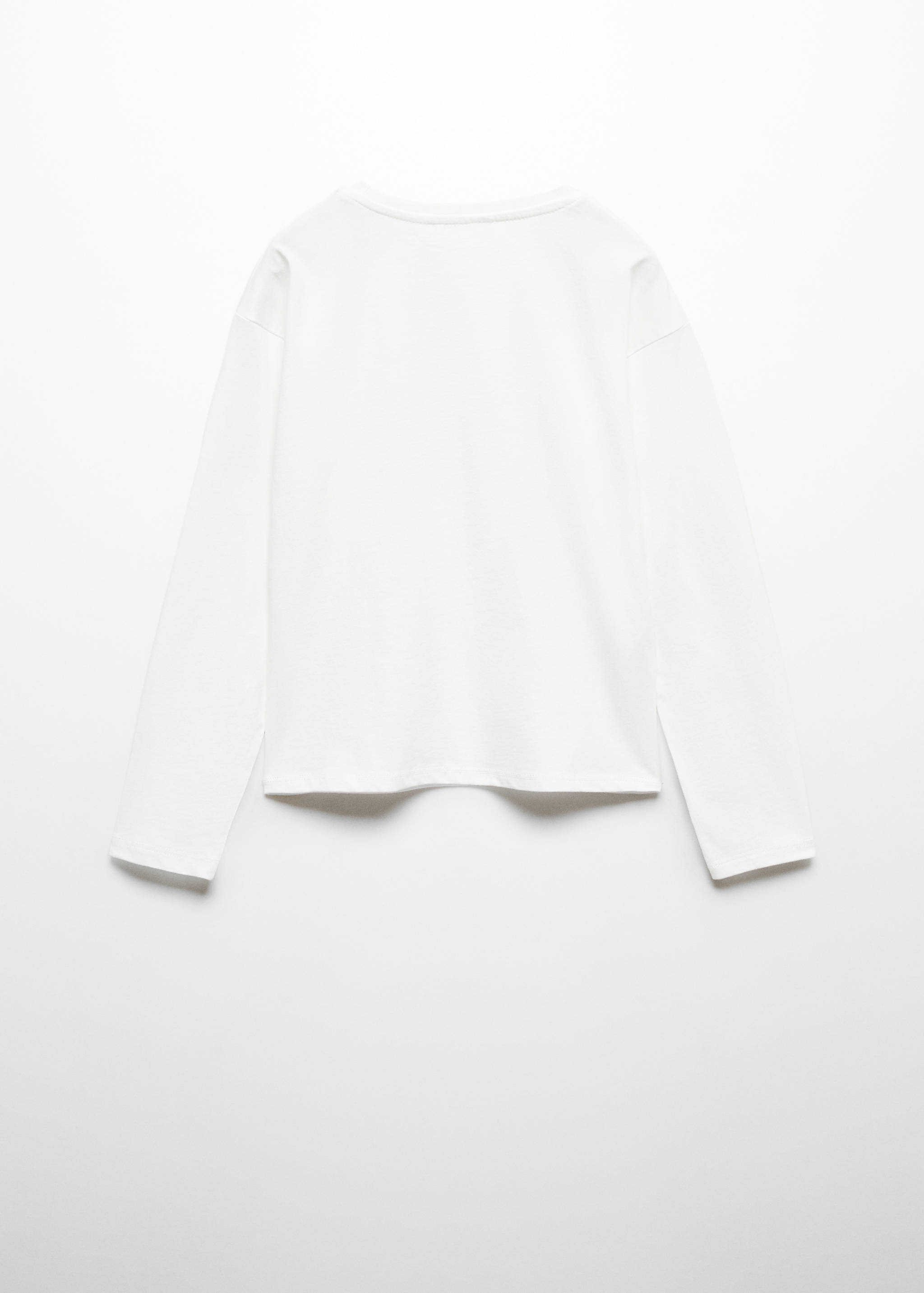 Embroidered long-sleeved t-shirt - Reverse of the article