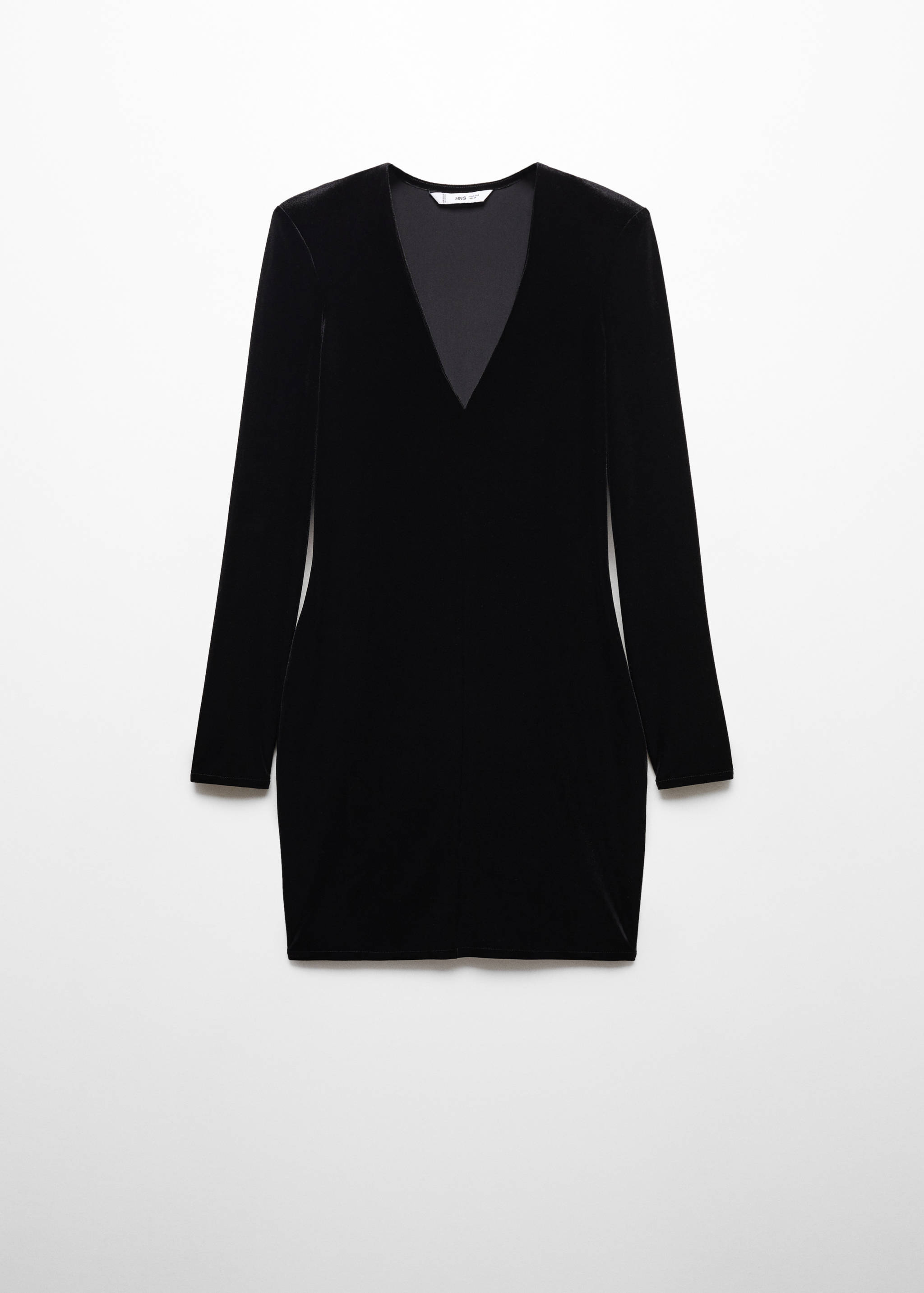 Shoulder pad velvet dress - Article without model