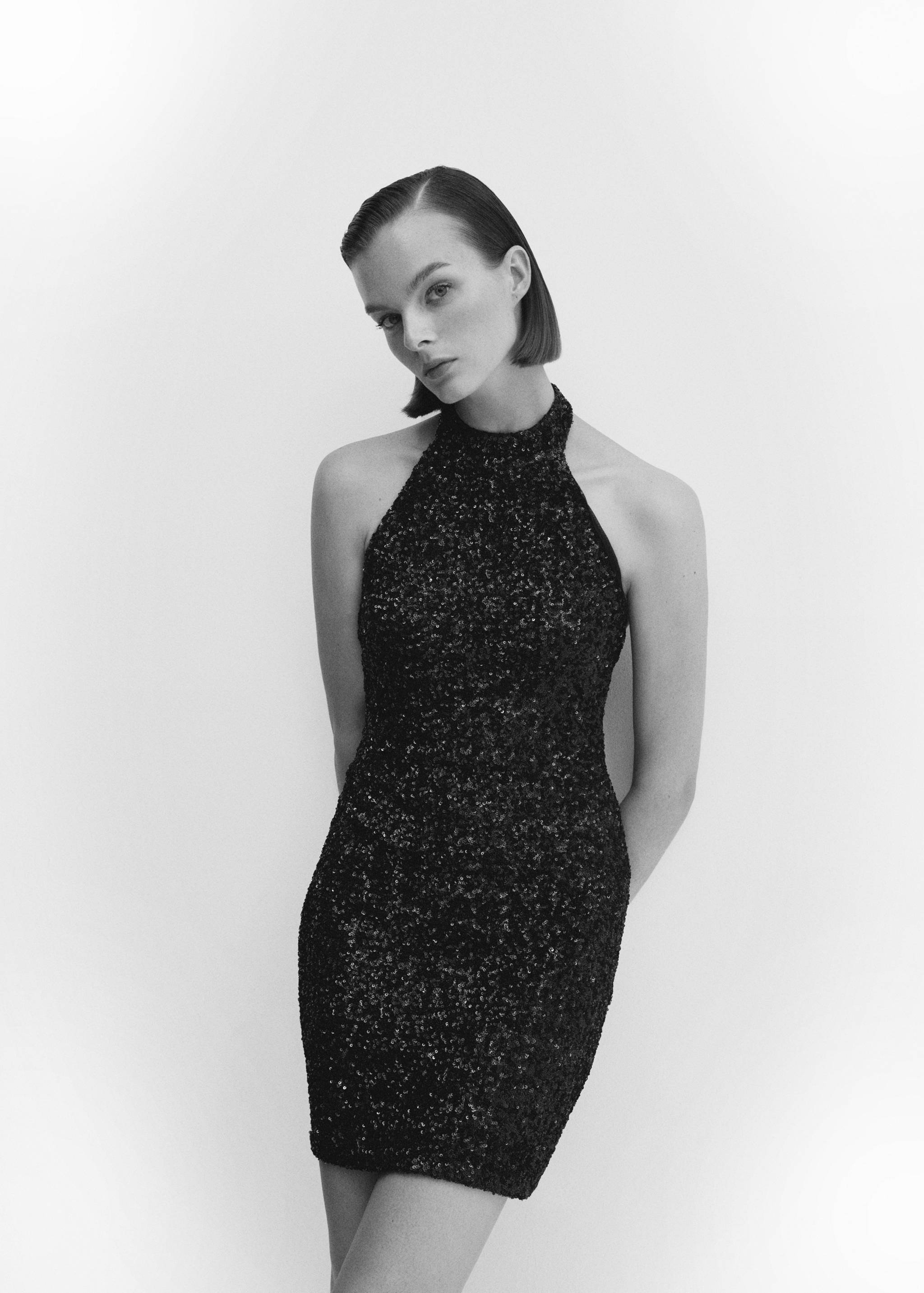 Sukienka z cekinami dekolt halter - Szczegóły artykułu 2