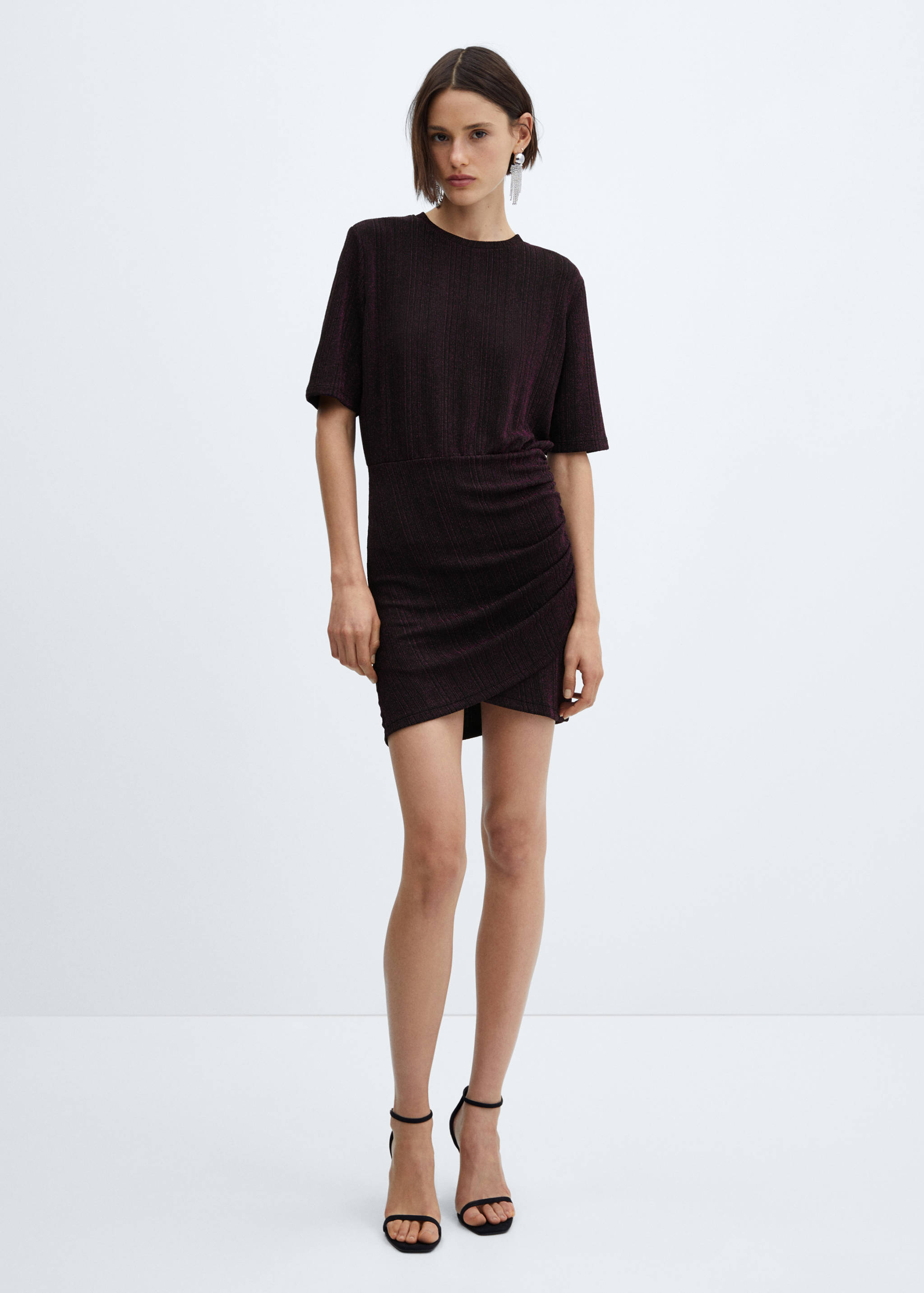 Lurex knitted dress - General plane