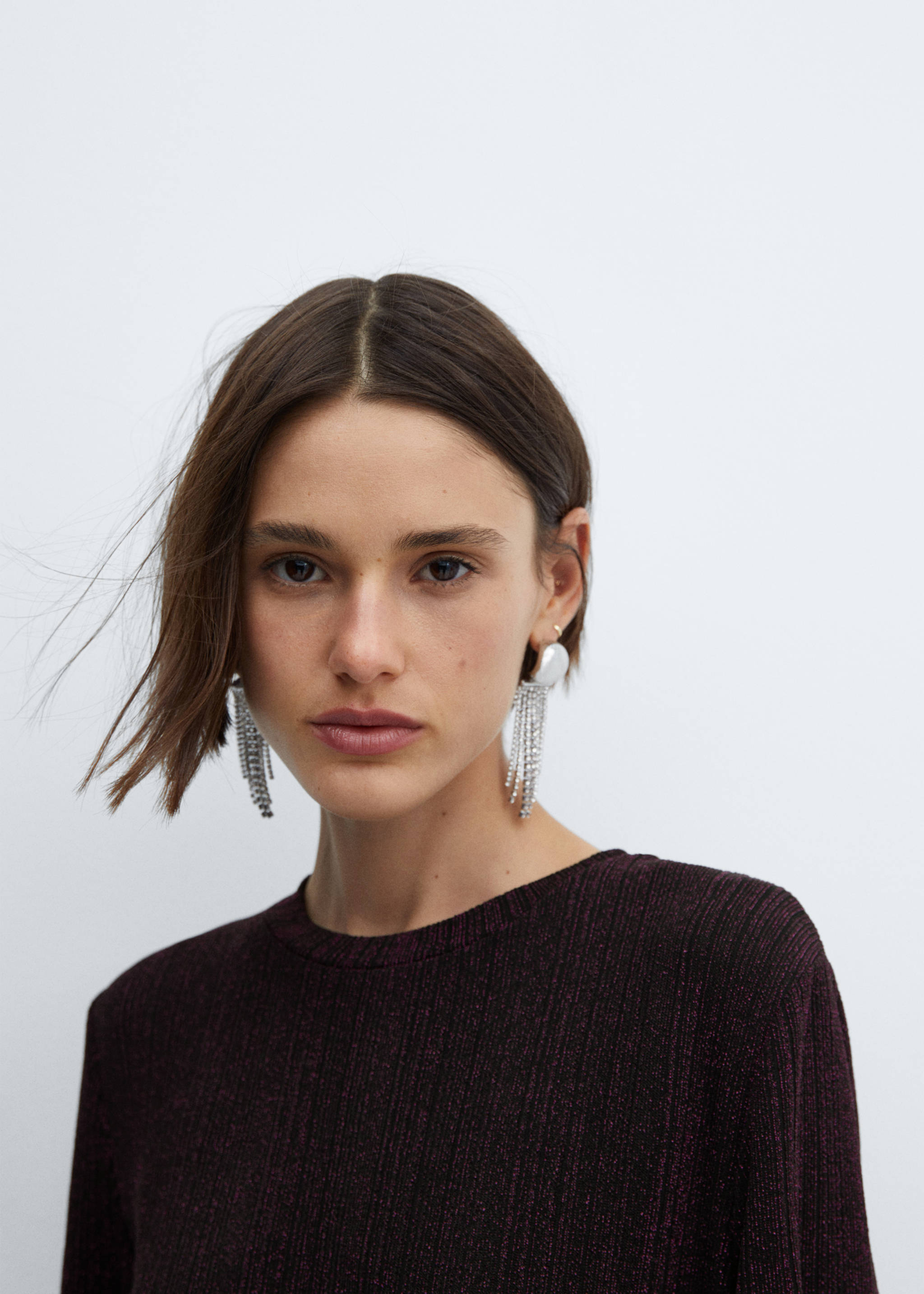 Lurex knitted dress - Details of the article 1