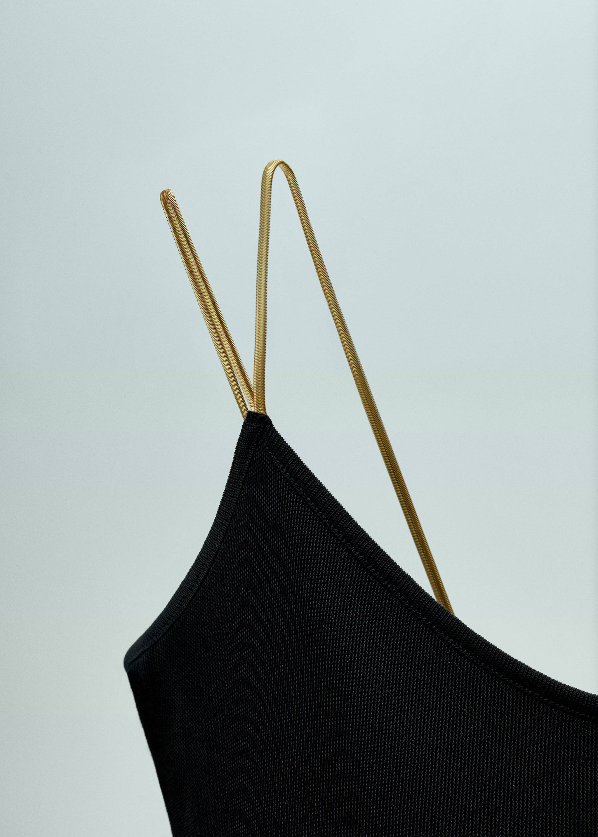 Asymmetrical dress with metallic double straps - Details of the article 8