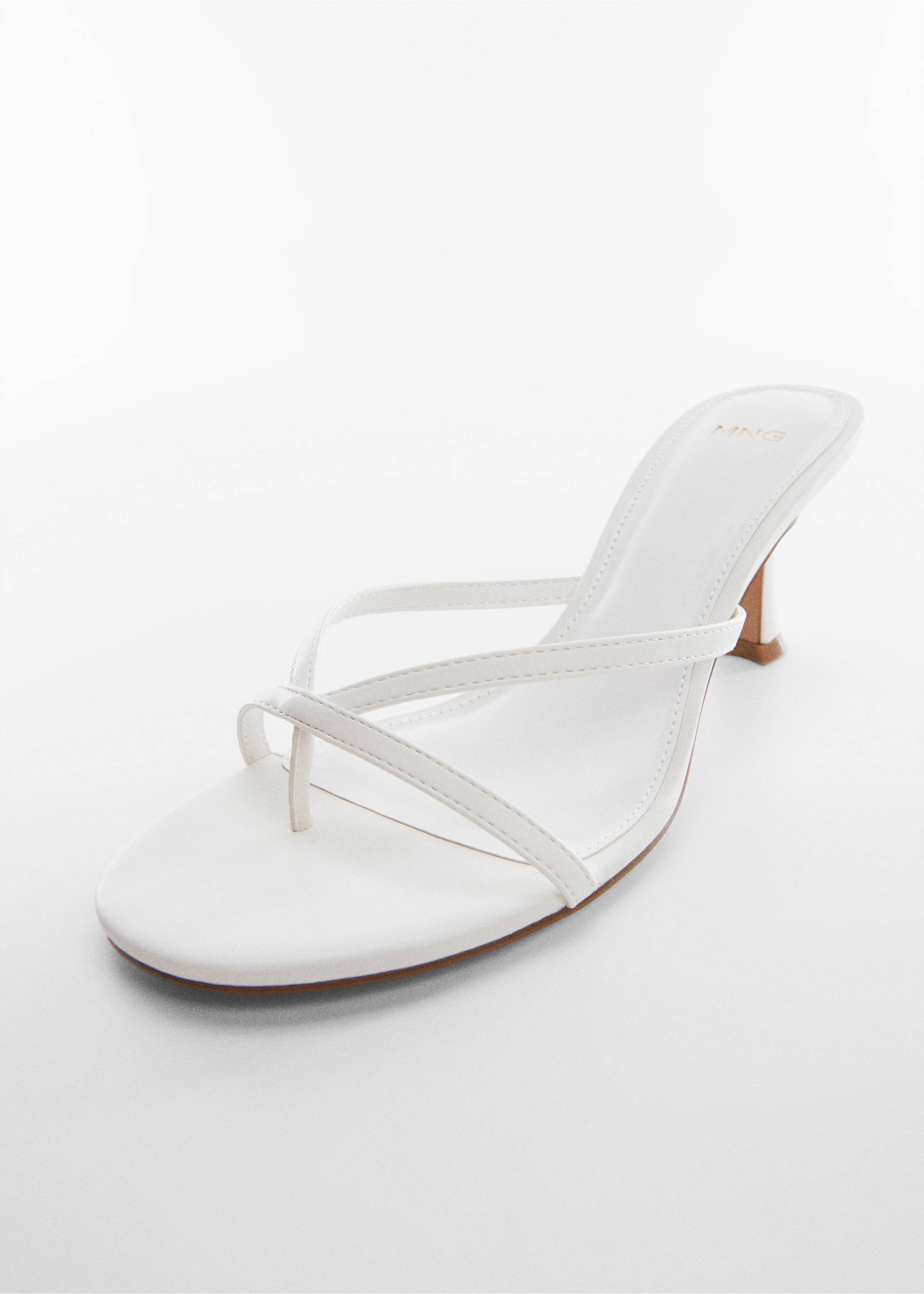 Heel strips sandals - Details of the article 1, White. Ref: 57020012-00.