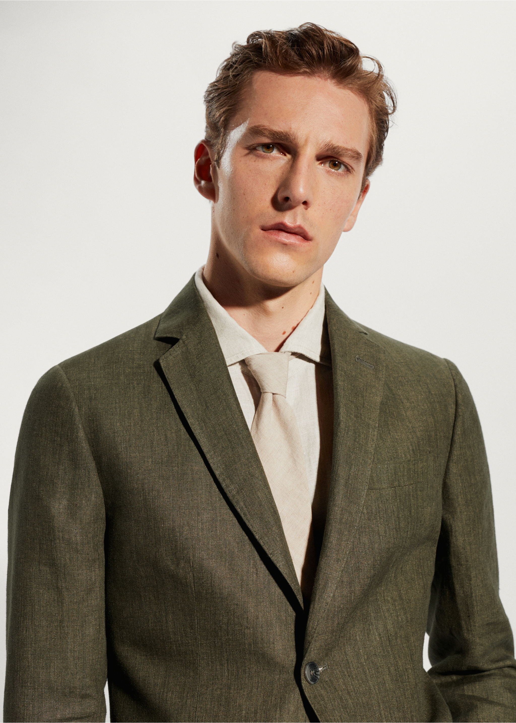 Blazer suit 100% linen - Details of the article 1