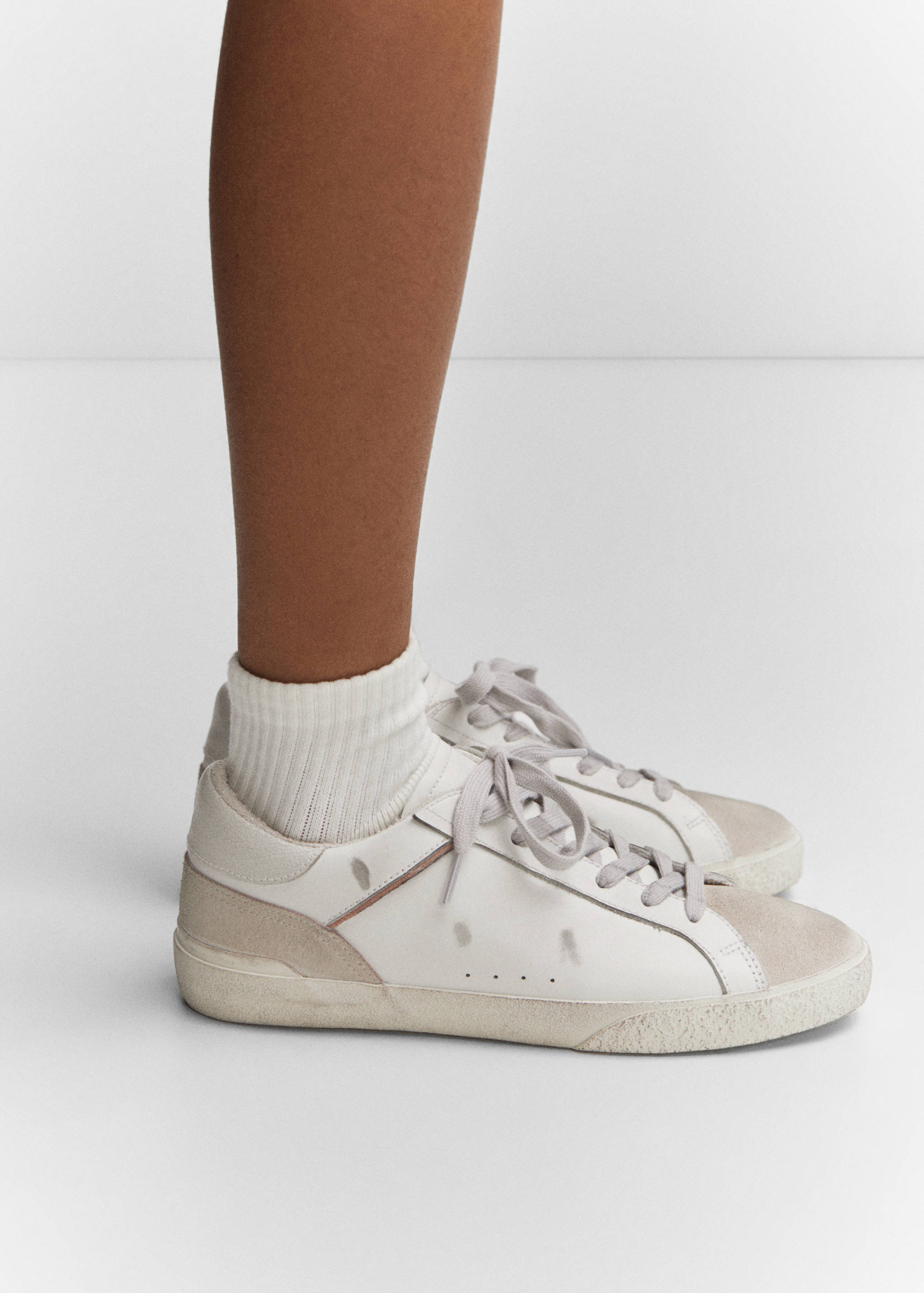 Leder-Sneakers mit Used-Effekt - Detail des Artikels 9