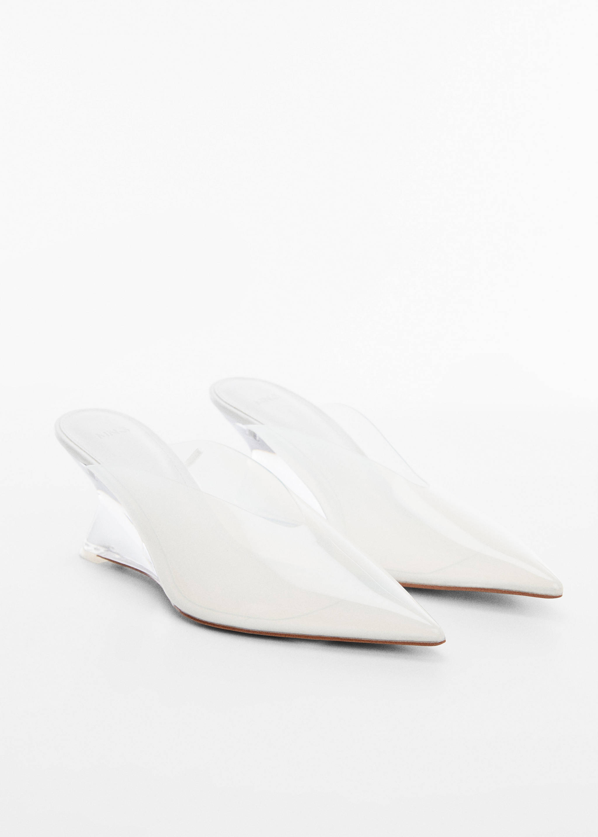 Transparent vinyl wedge shoes - Medium plane