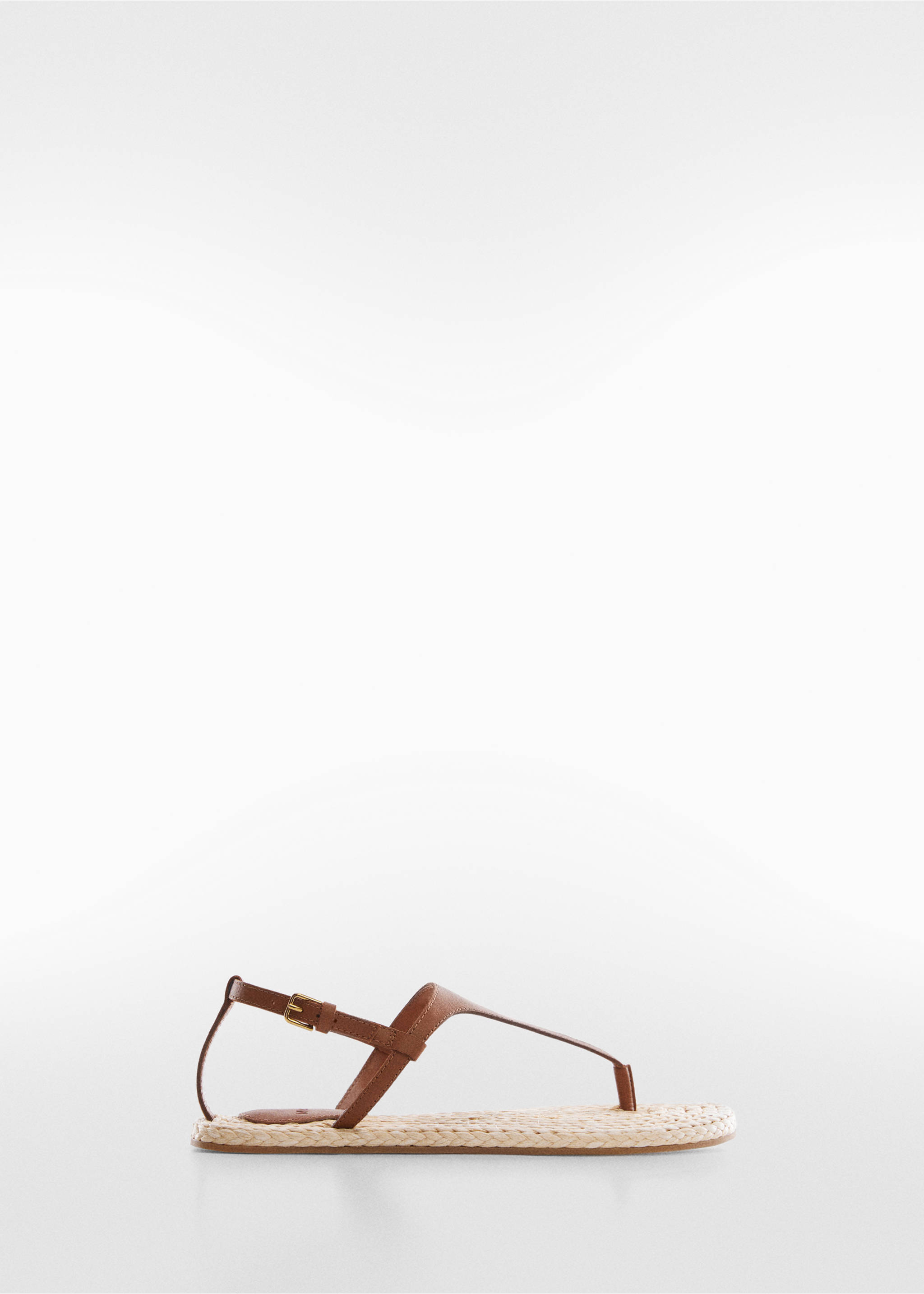 Leather sandals with straps - Article without model, Leather. Ref: 57020048-00.