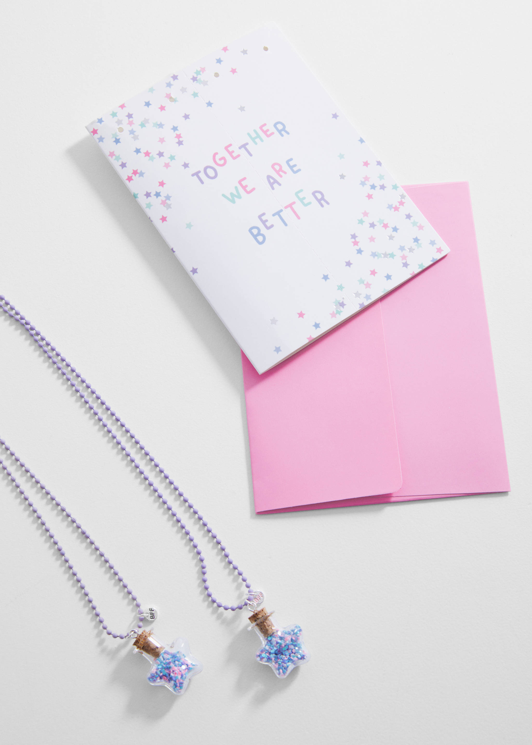 Stars necklace 2 pack - Medium plane