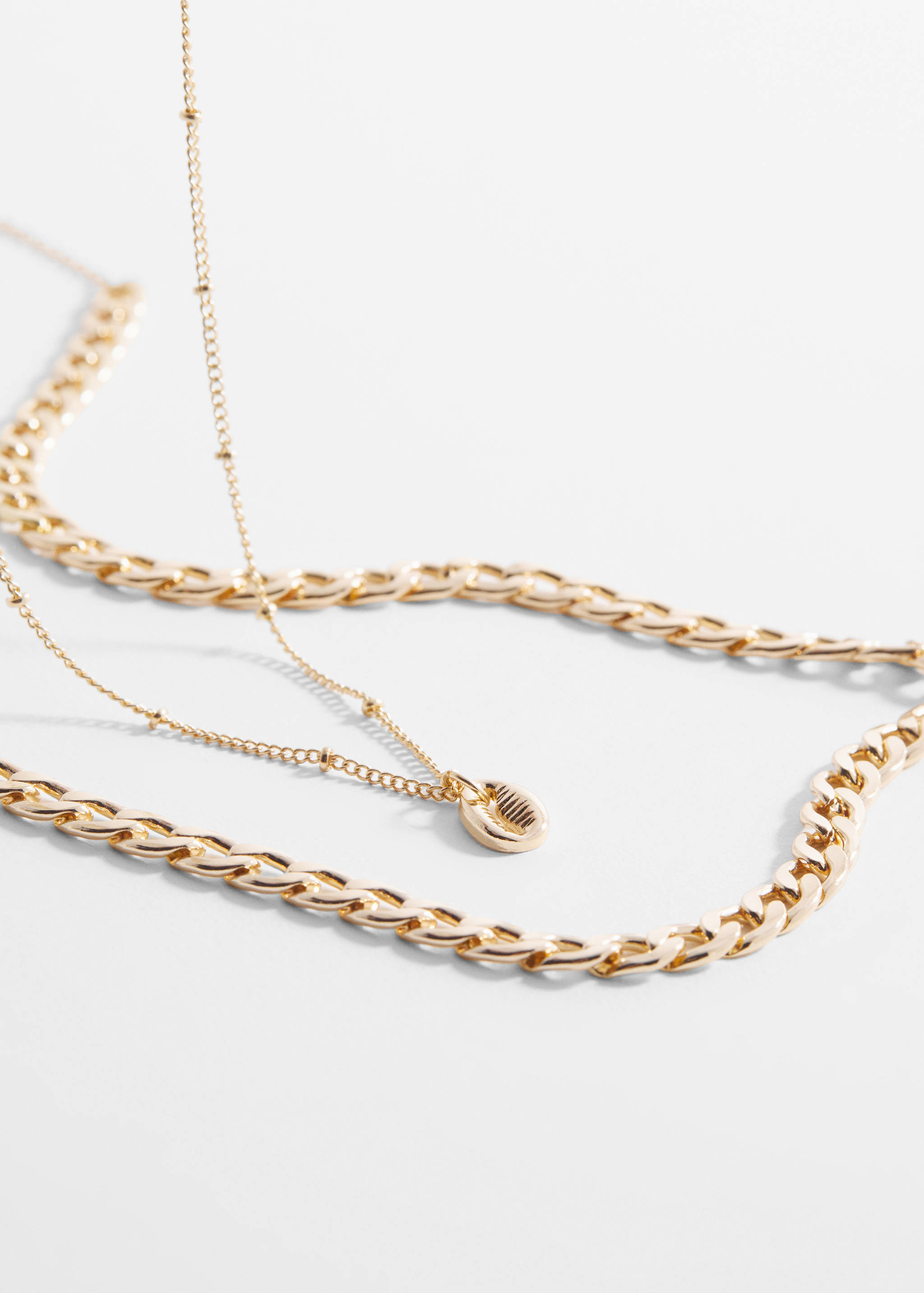 Pack of 2 chain necklaces - Medium plane