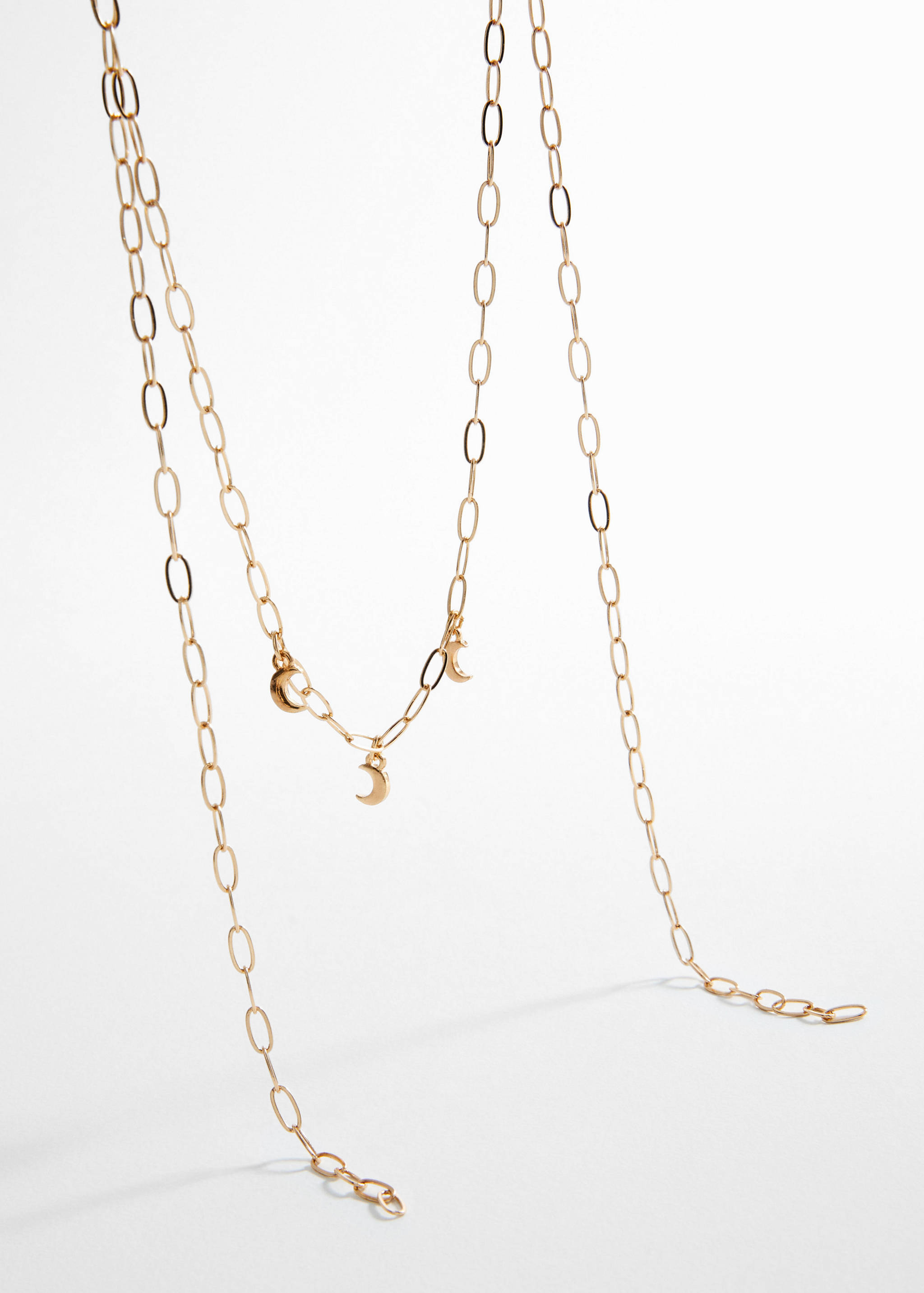 Long triple necklace - Medium plane