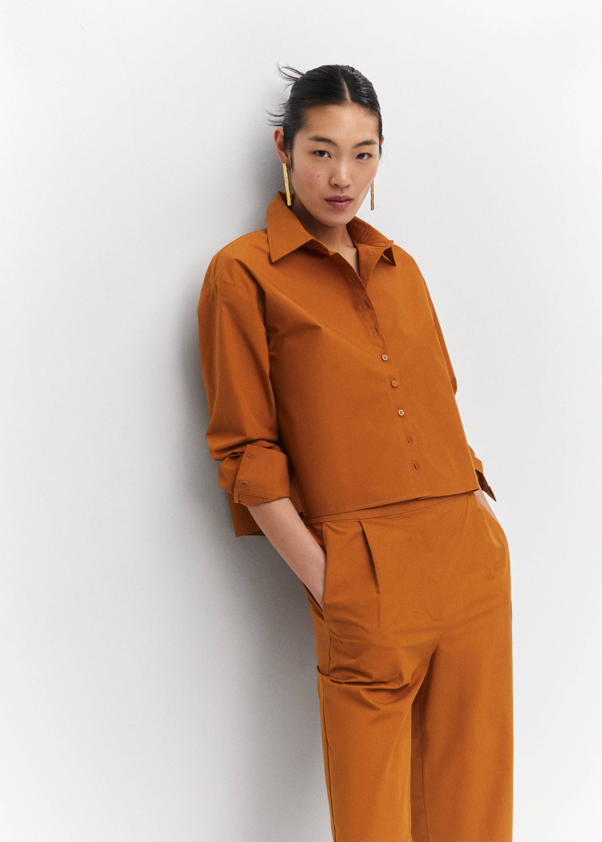 Pleated culottes pants - Details of the article 2