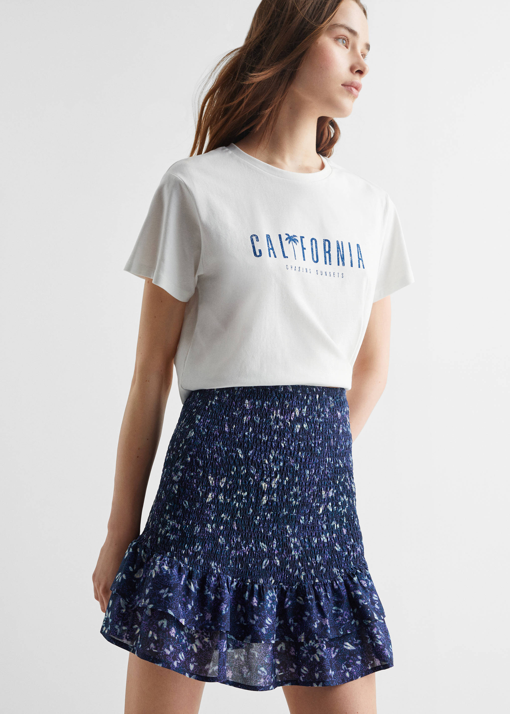 Geraffter Volantrock - Mittlere Ansicht