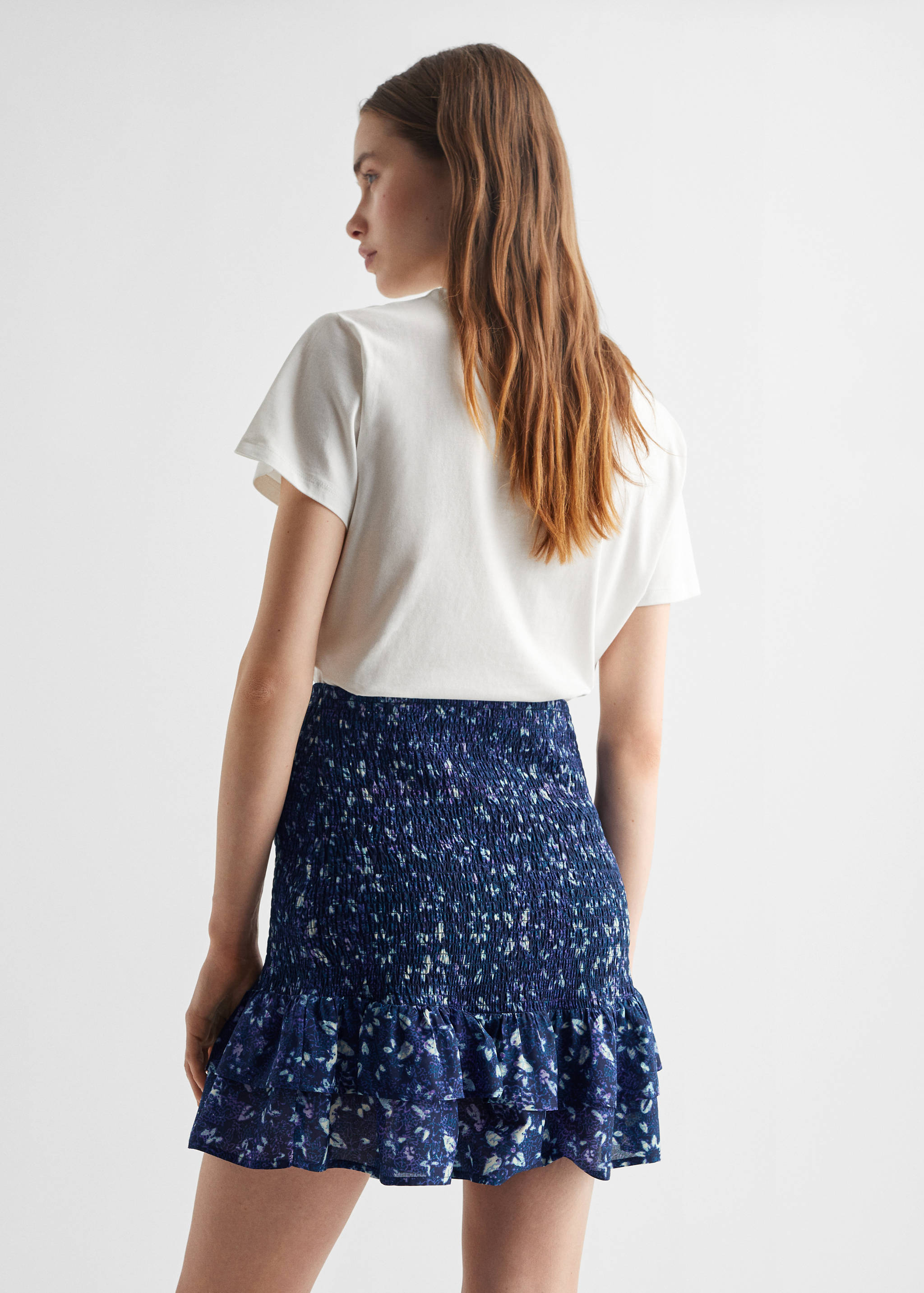 Geraffter Volantrock - Rückseite des Artikels