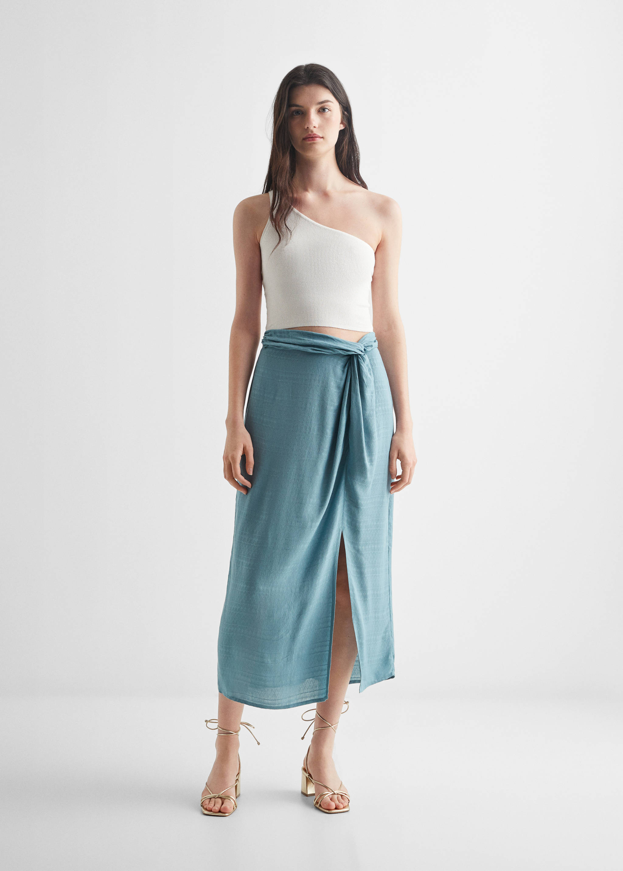 Knot midi skirt - General plane