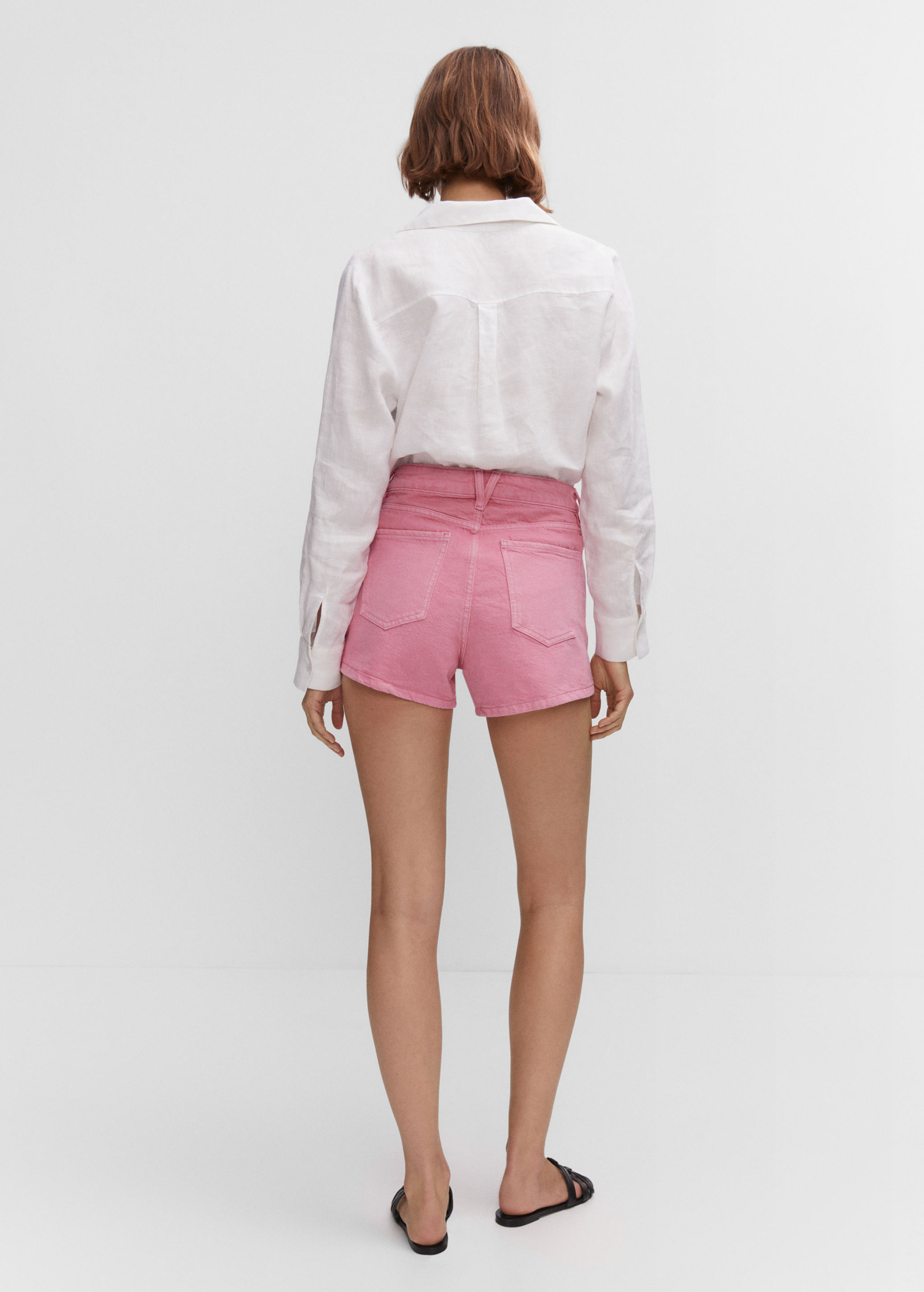 Short en jean boutons - Verso de l’article