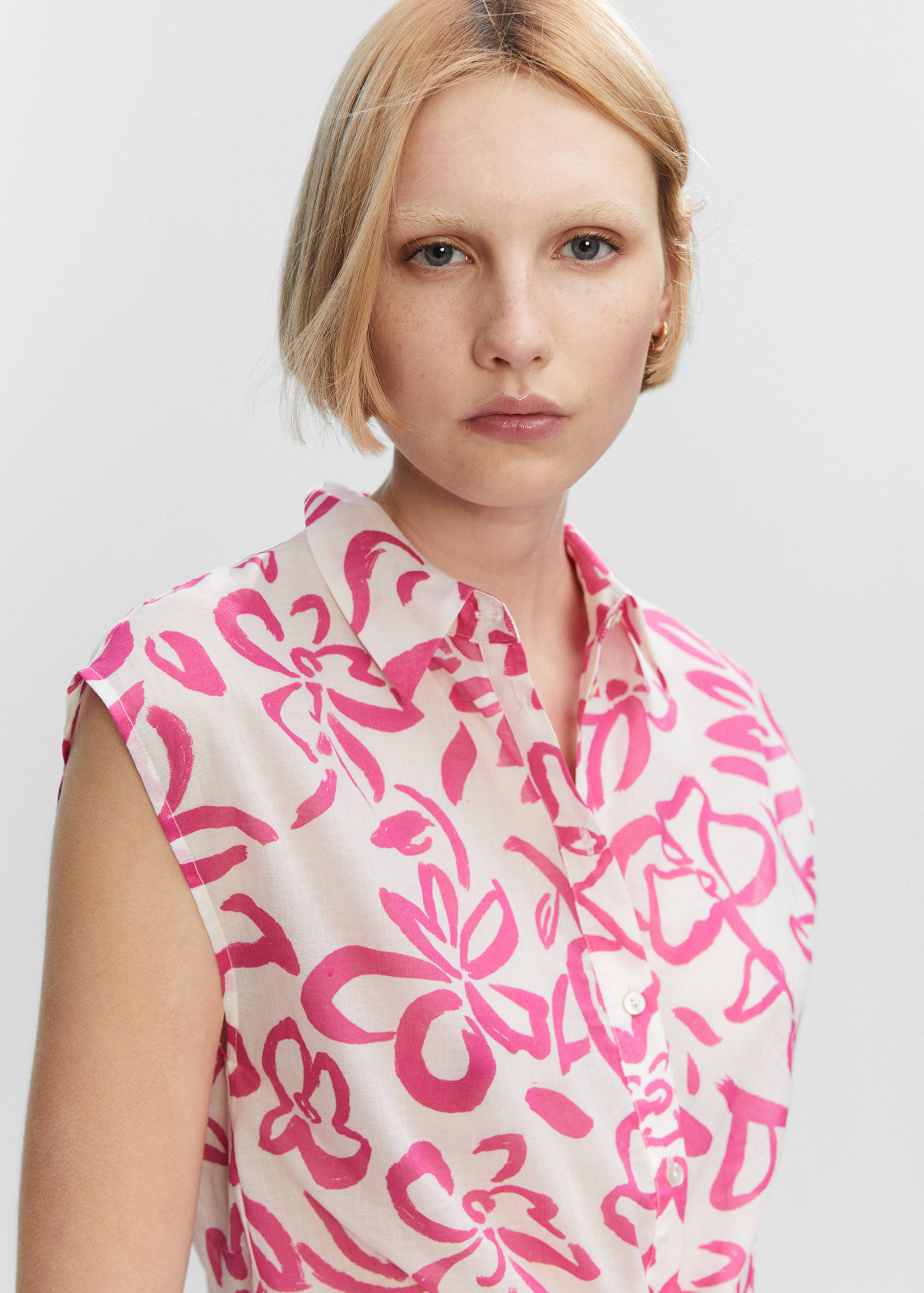 Bow printed shirt - Details of the article 1