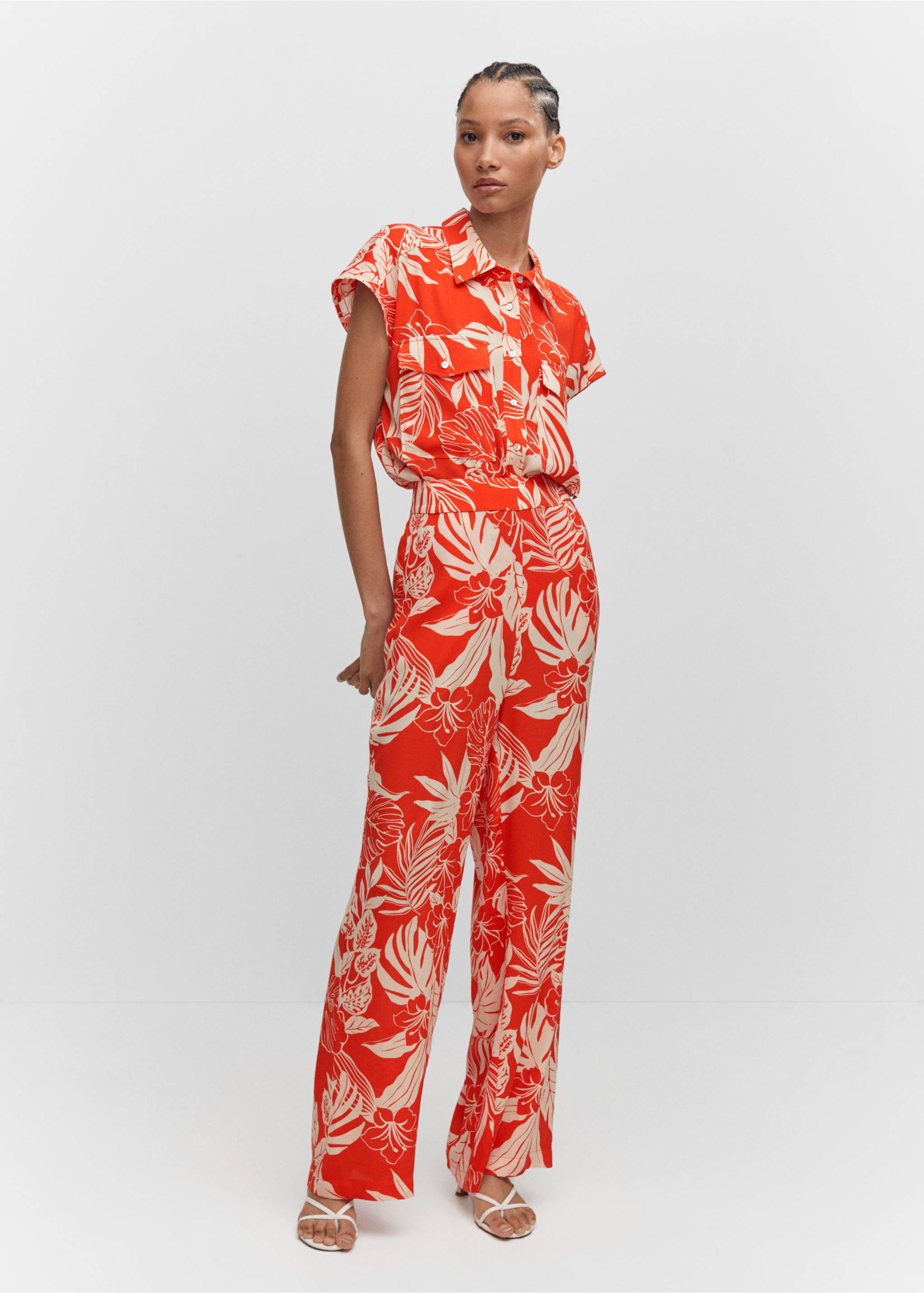 Oversize flowy shirt - General plane, Orange. Ref: 57020217-00.