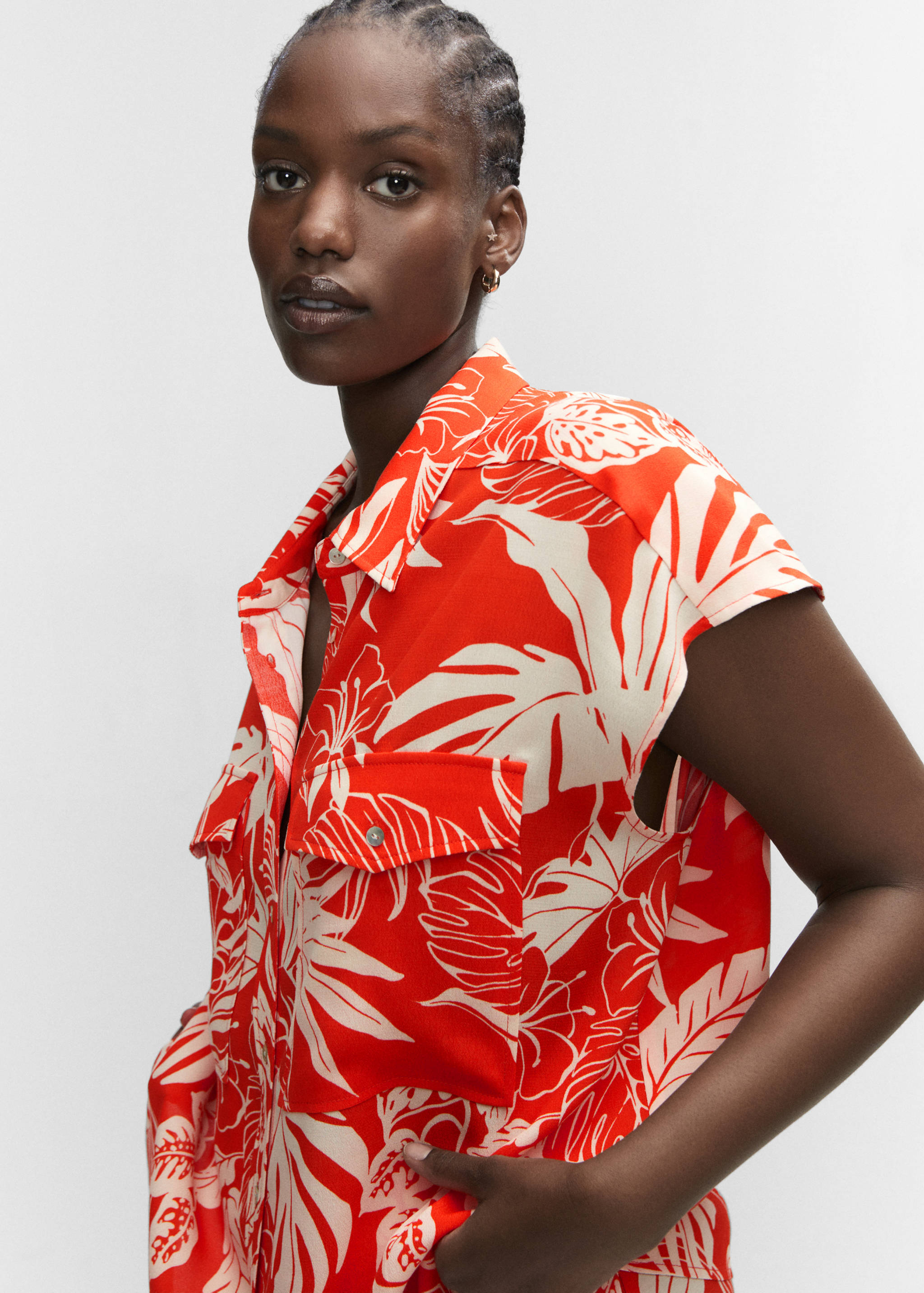 Oversize flowy shirt - Details of the article 4