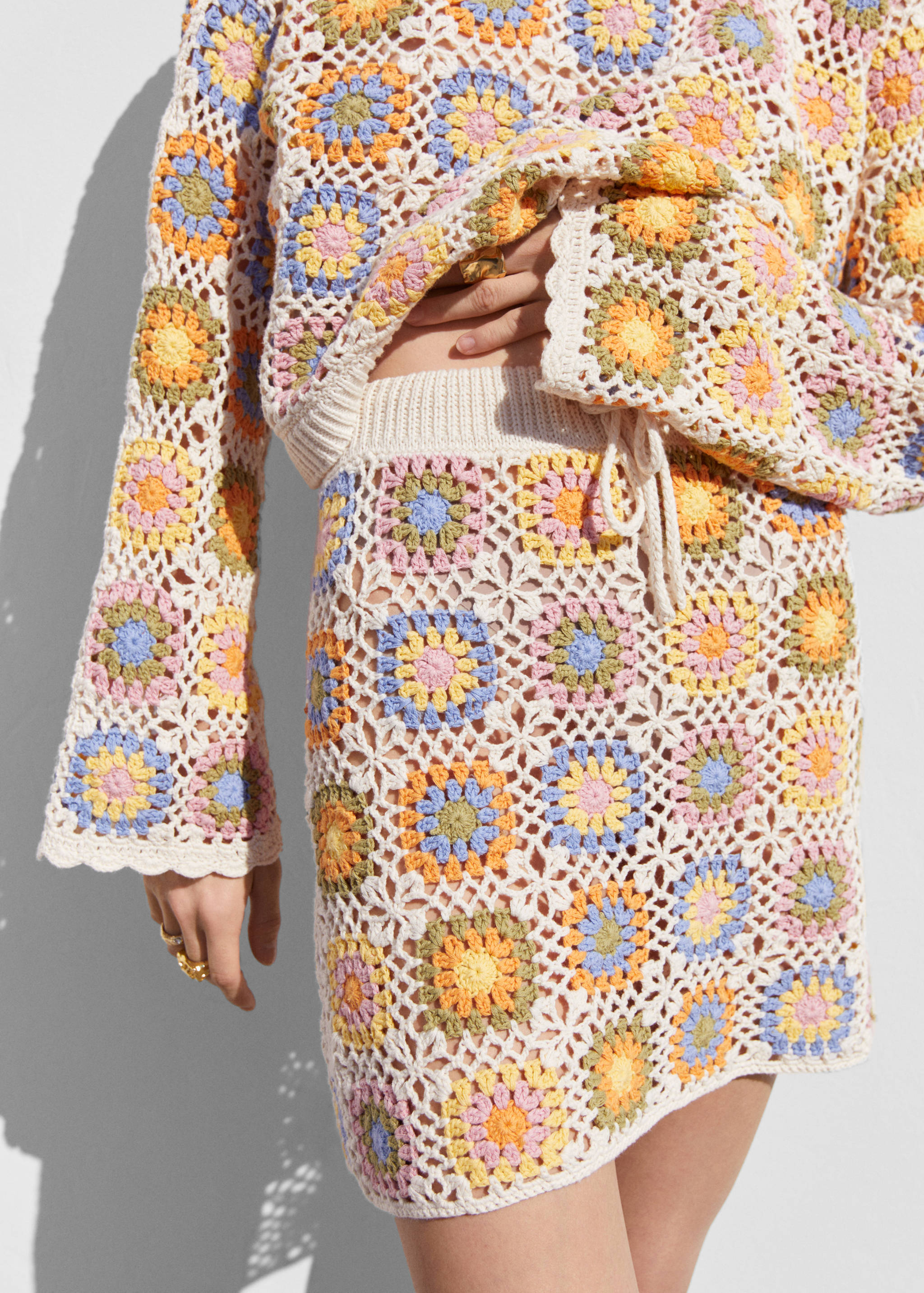 Crochet mini skirt - Medium plane