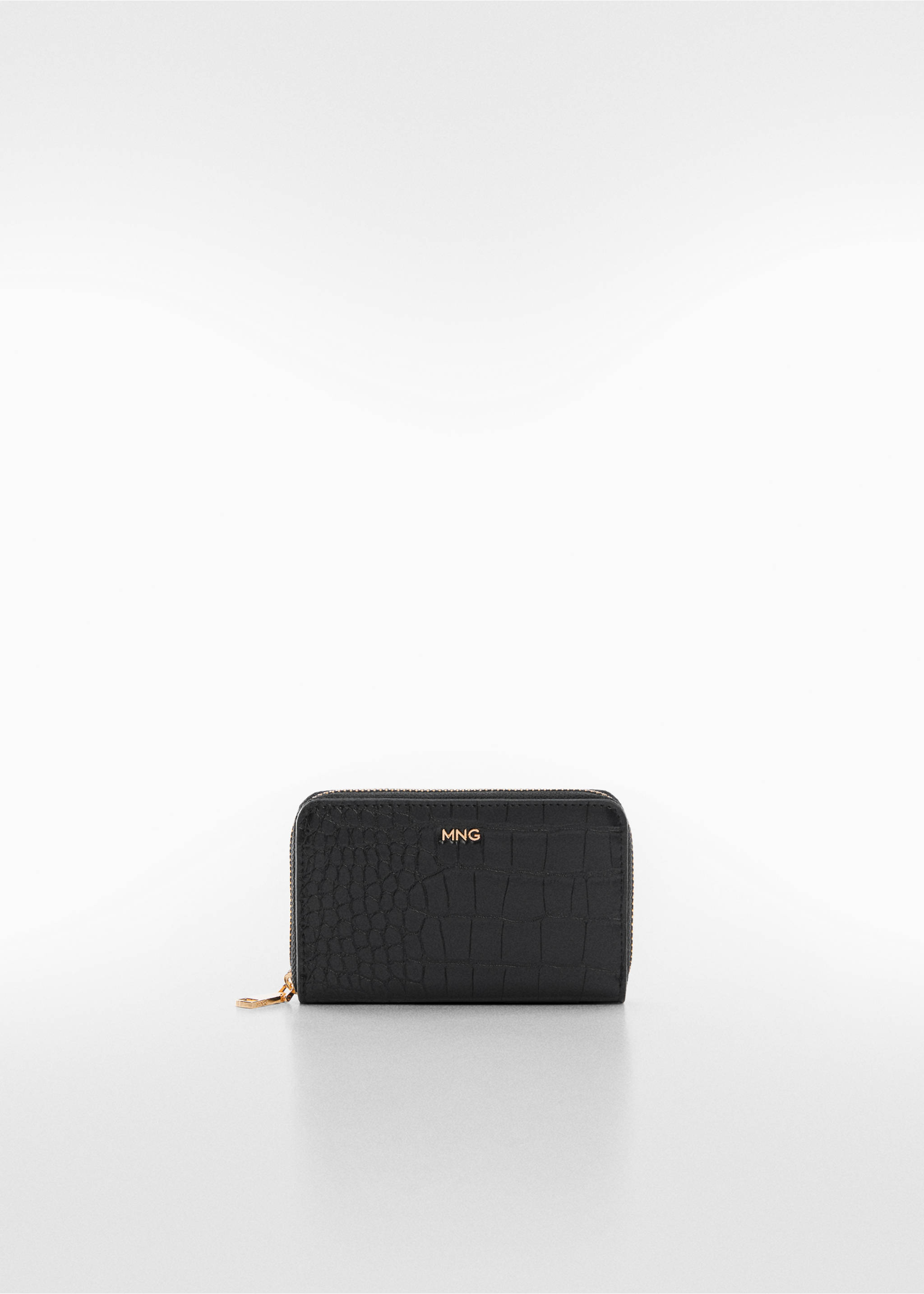 Animal print effect wallet - Article without model, Black. Ref: 57020260-00.