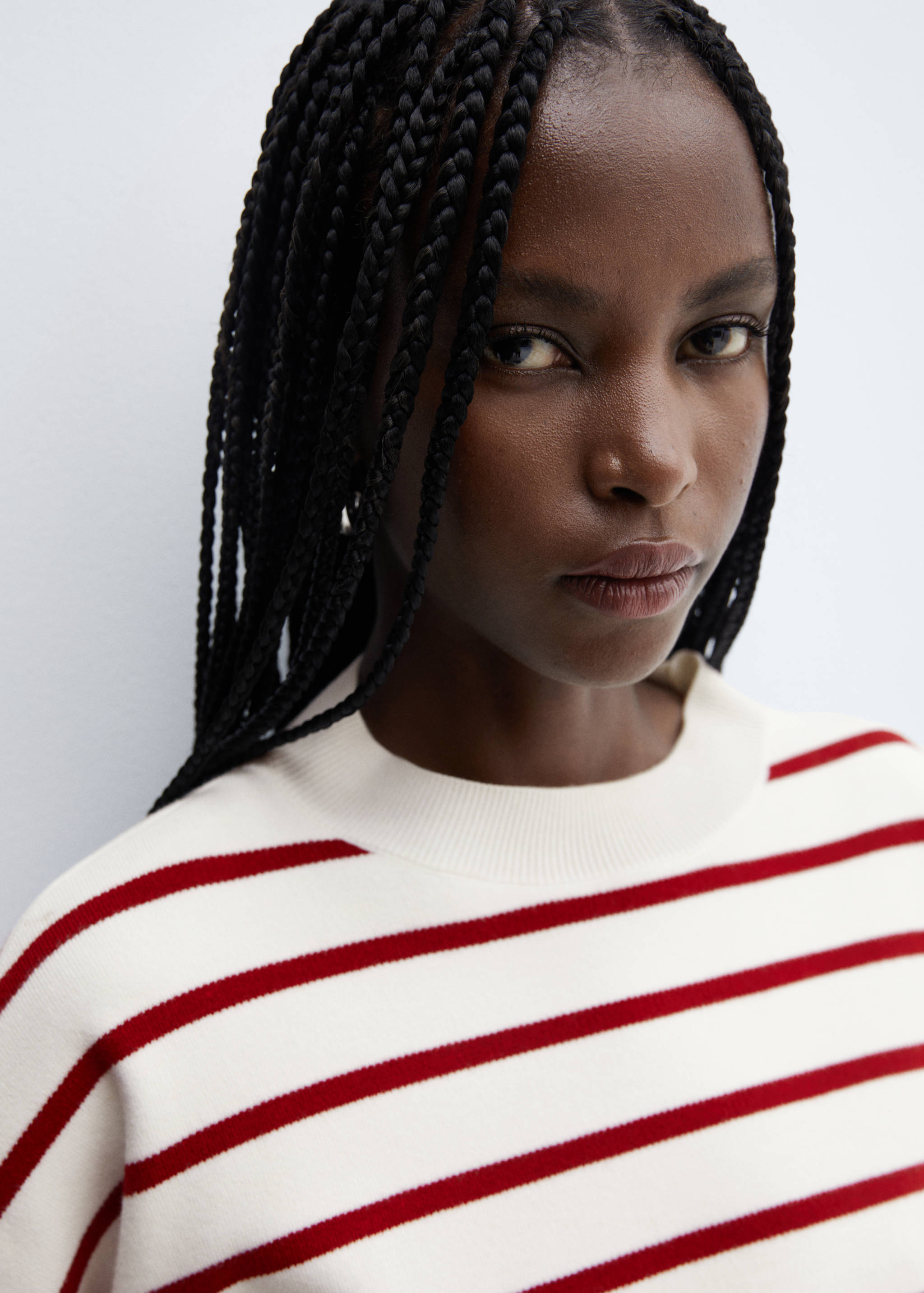 Oversized striped sweater - Details of the article 1