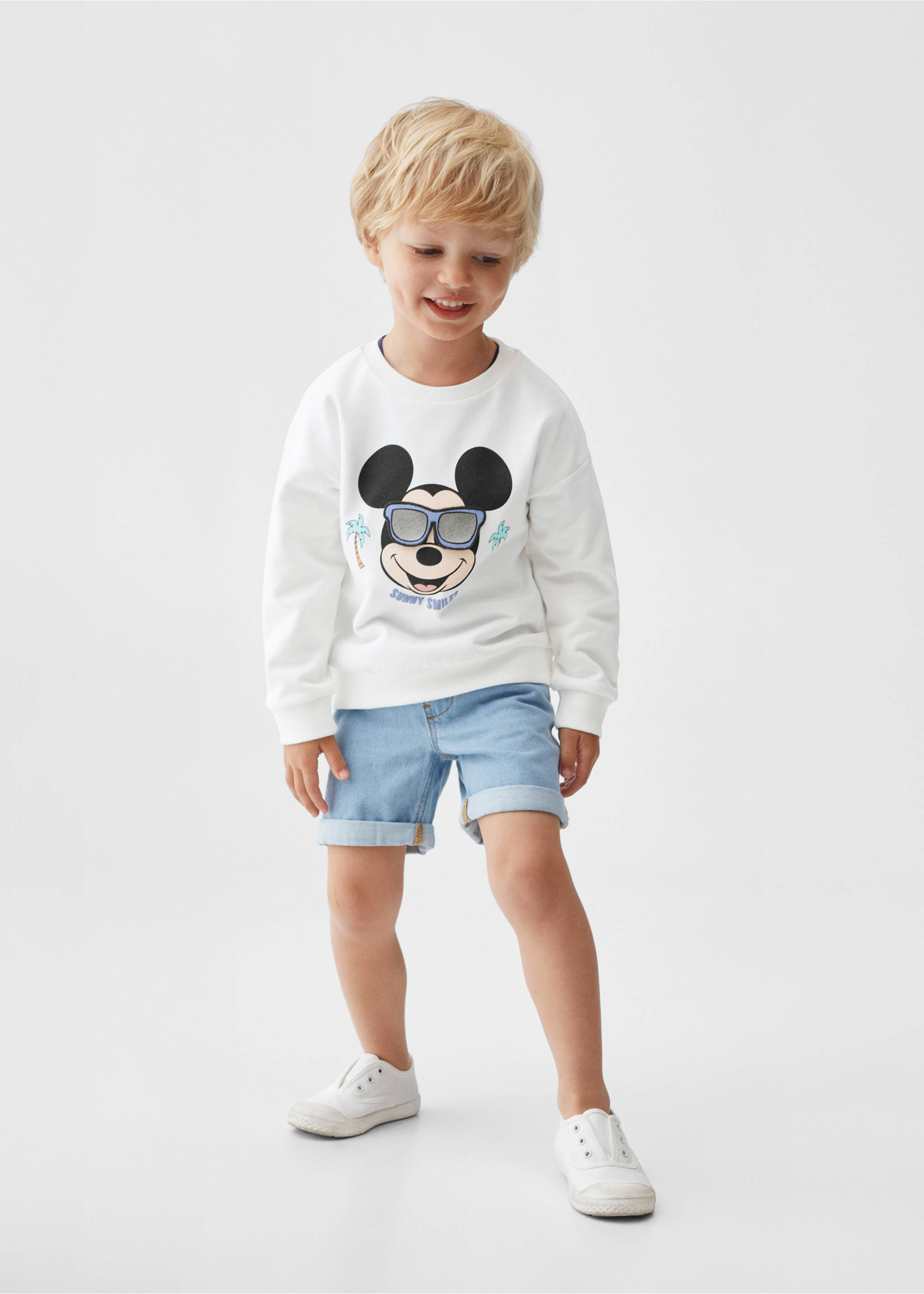 Mickey Mouse sweatshirt - General plane, Off White. Ref: 57020451-00.