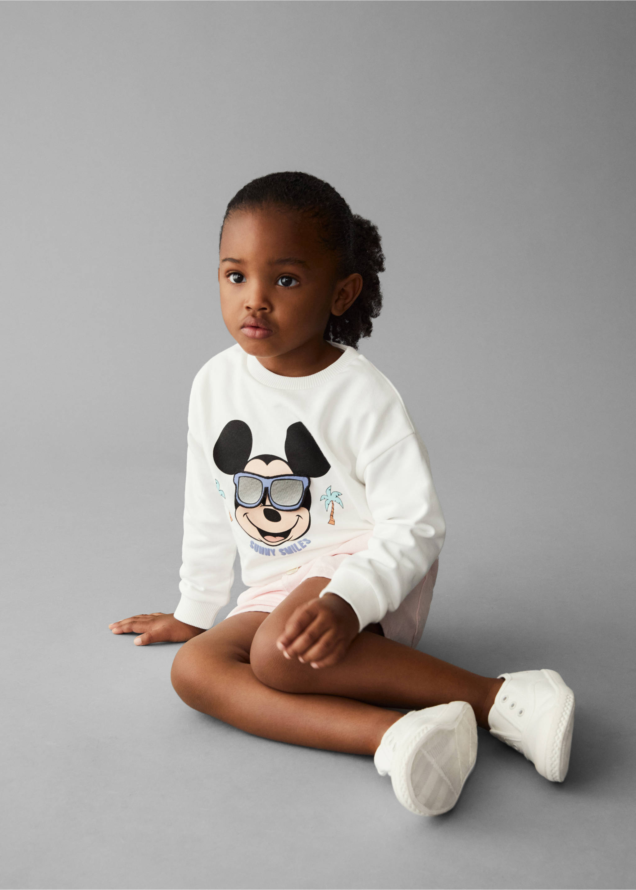 Mickey Mouse sweatshirt - Details of the article 7, Off White. Ref: 57020451-00.