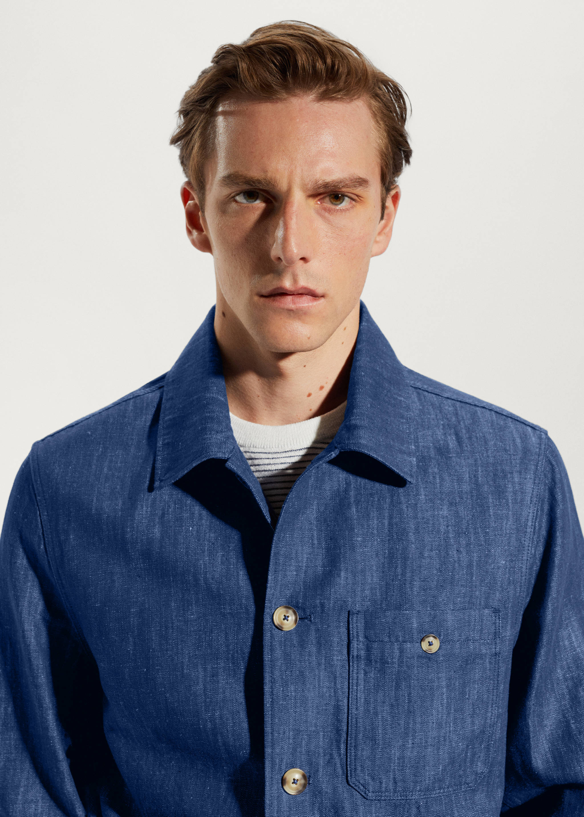 Veste poches coton-lin - Détail de l'article 1